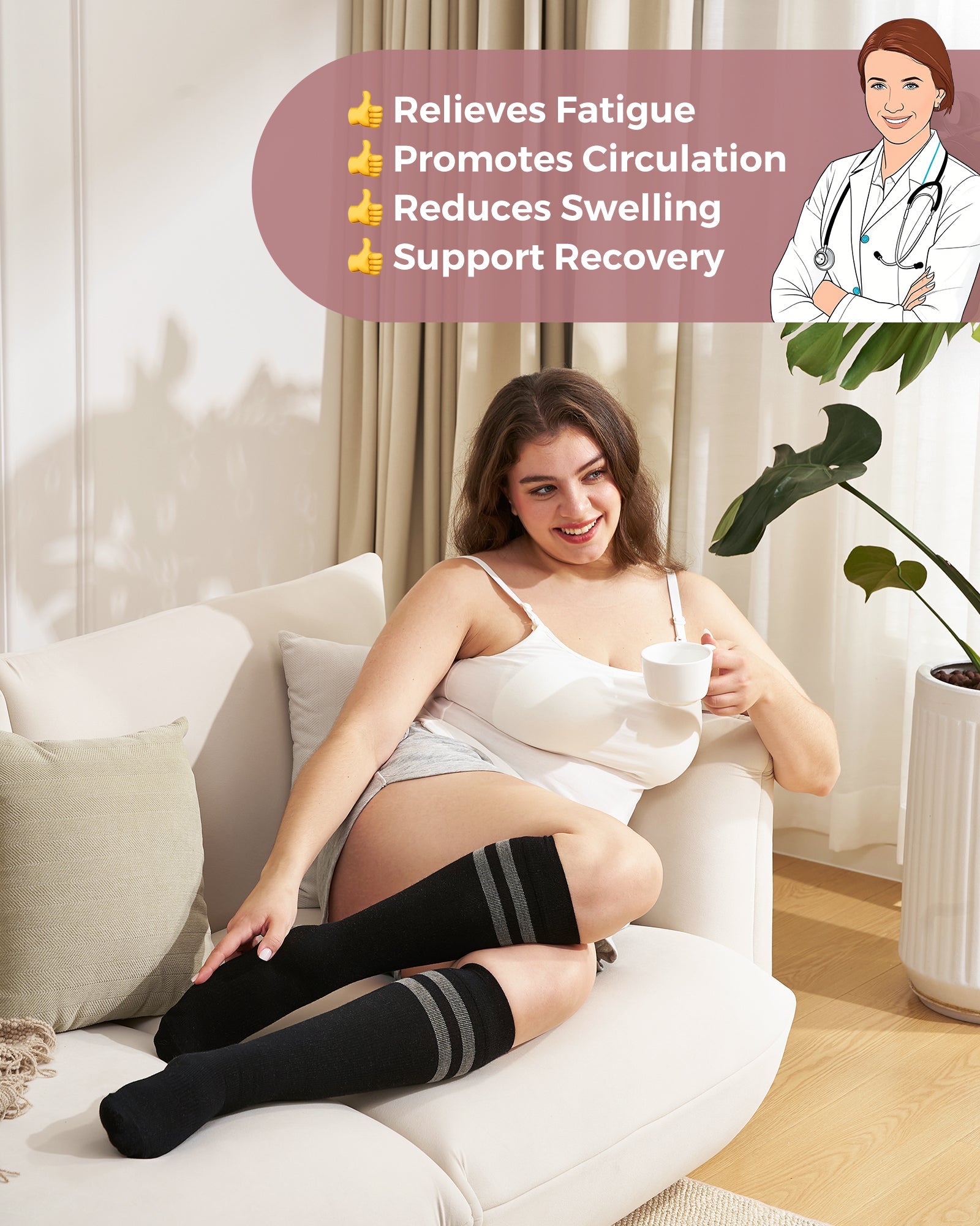 momcozy-compression-socks-for-women-wide-calf image 6