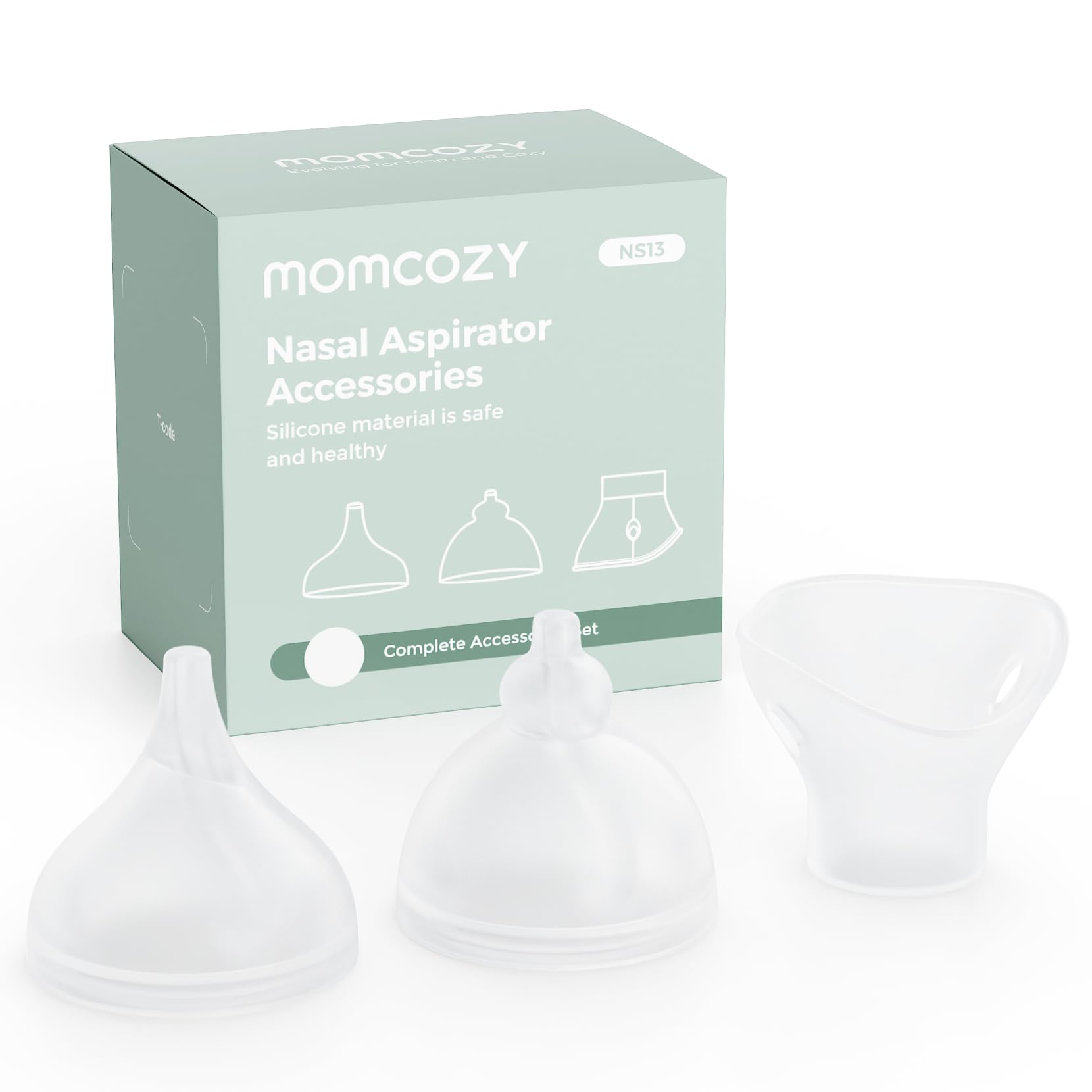 momcozy-nasal-aspirator-replacement-tips-3-pack-2-nozzles-1-nasal-mask-bpa-free- image 1