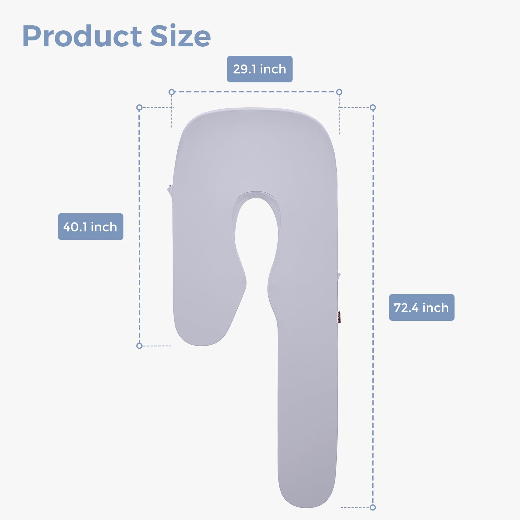 momcozy-cooling-pregnancy-pillow-cover-for-dreamlign-u-pro-maternity-pillow-adju image 7