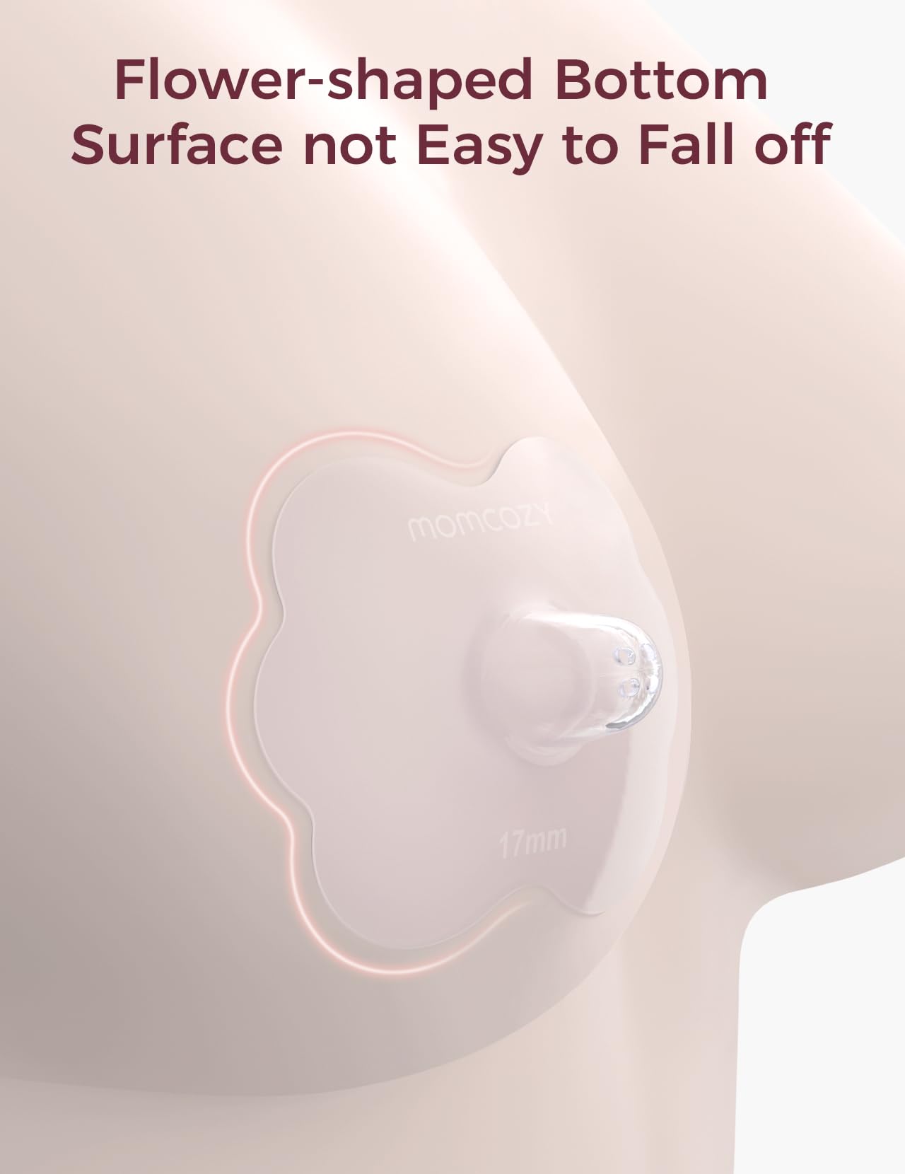 momcozy-nipple-shields-for-breastfeeding-24mm-food-grade-silicone-flower-shaped- image 2
