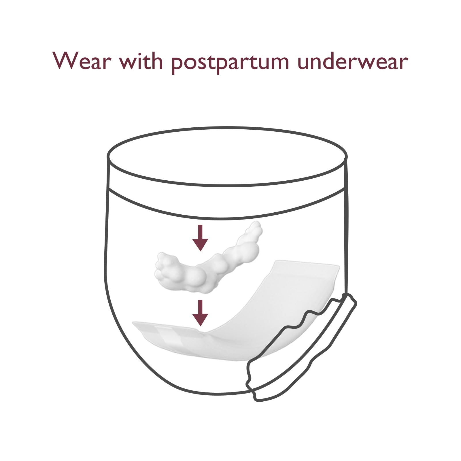 momcozy-postpartum-disposable-underwear-12-pack-no-leak-built-in-pad-self-absorb image 5