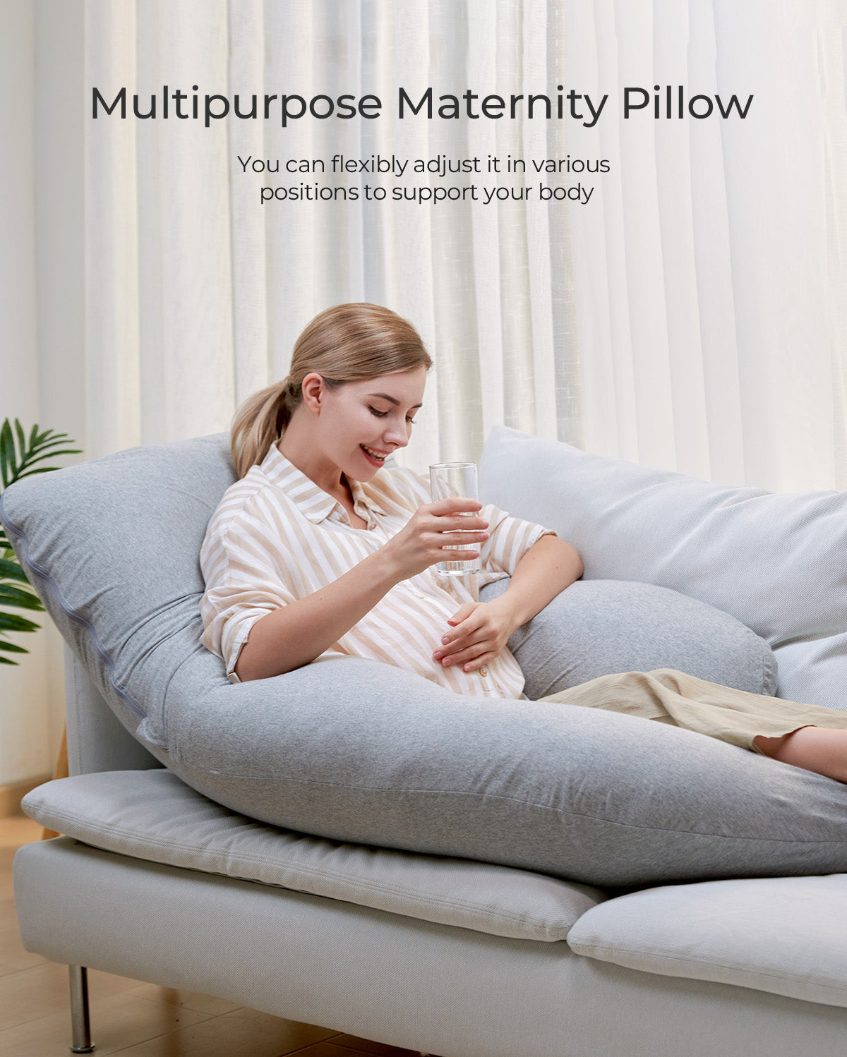 momcozy-huggable-100-cotton-u-shaped-maternity-body-pillow image 6