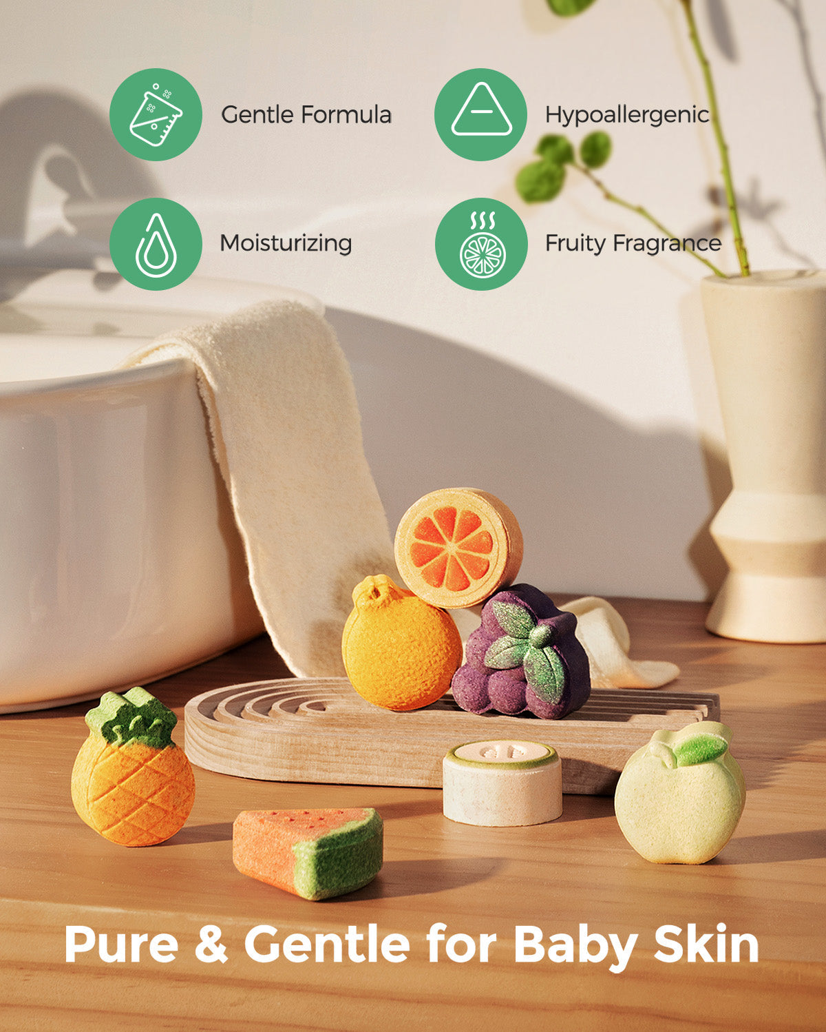 momcozy-fruit-paradise-bath-bombs-gift-set-14-pcs image 2
