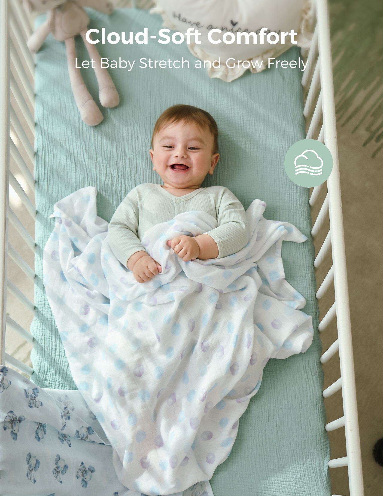 momcozy-best-wishes-softness-swaddle-blankets-innocence image 3
