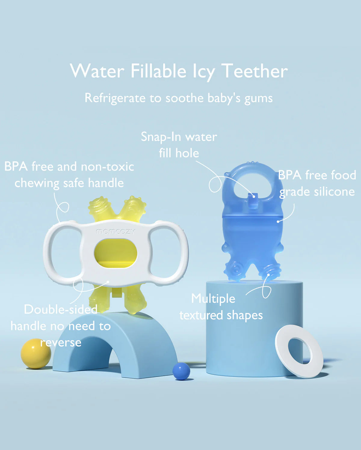 momcozy-water-fillable-teether-blue-and-yellow-2-pcs image 7