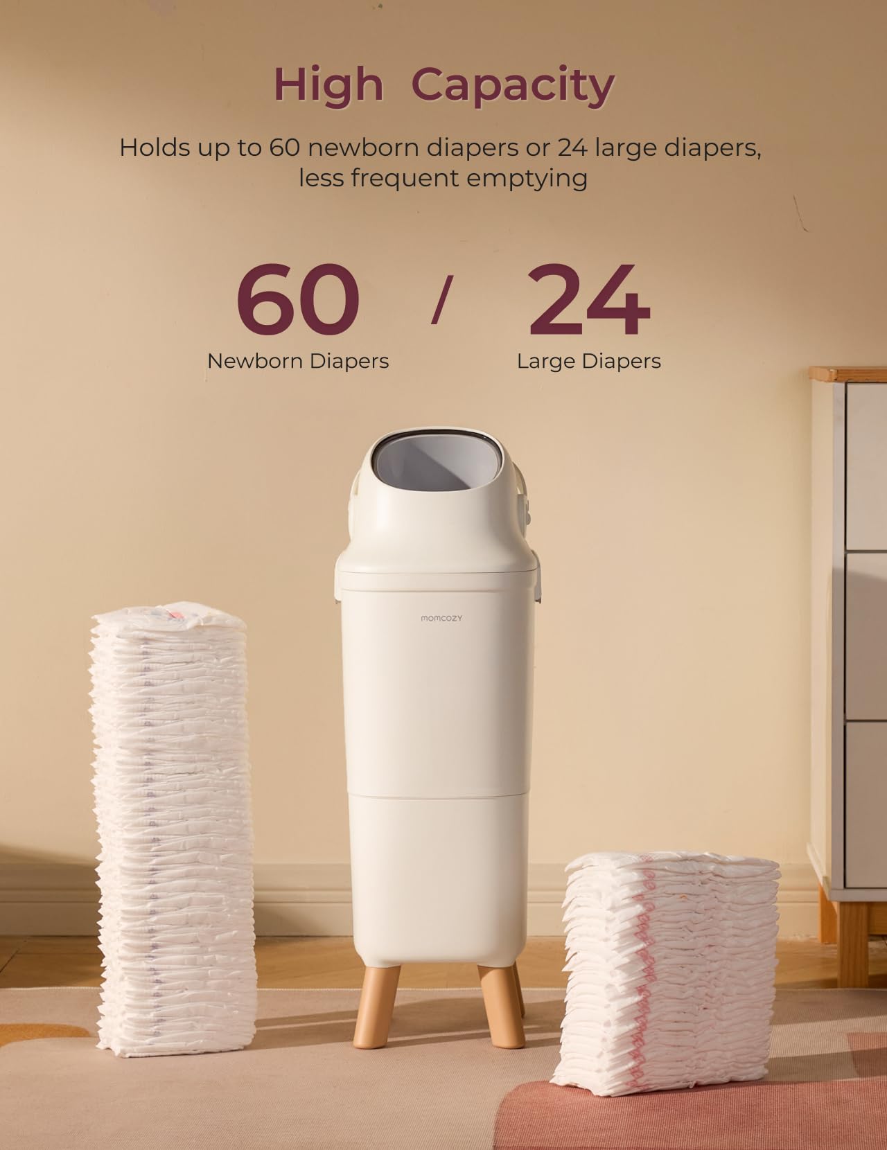 momcozy-diaper-pail-with-triple-seal-odor-control-wide-opening-ergonomic-height- image 4