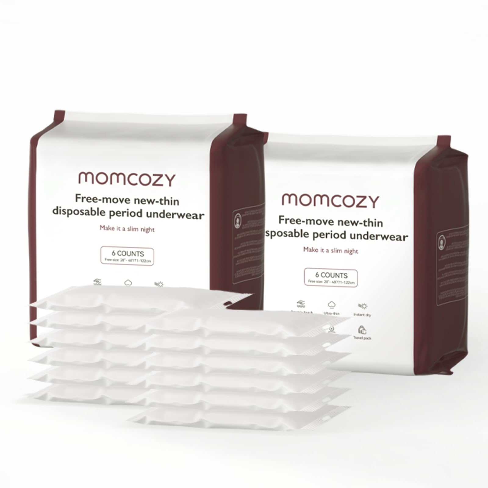 momcozy-postpartum-disposable-underwear-12-pack-no-leak-built-in-pad-self-absorb image 6