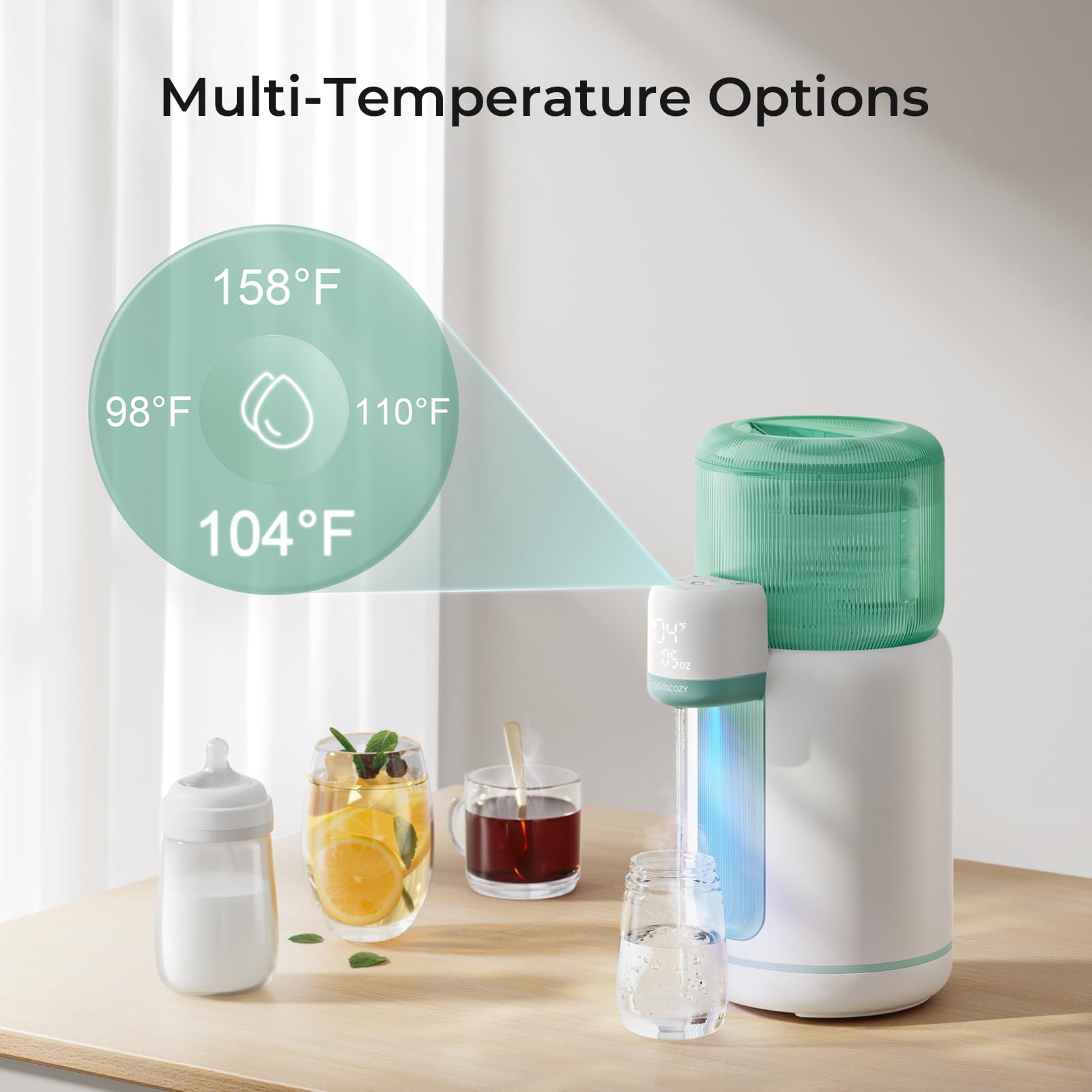 momcozy-baby-bottle-warmer-formula-water-dispenser-2-5l-tank-4-temp-settings-nig image 7