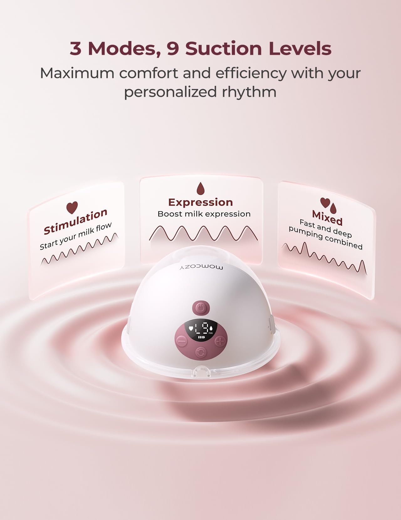 momcozy-m5-smart-wearable-breast-pump-app-controlled-hands-free-3-modes-9-levels image 5