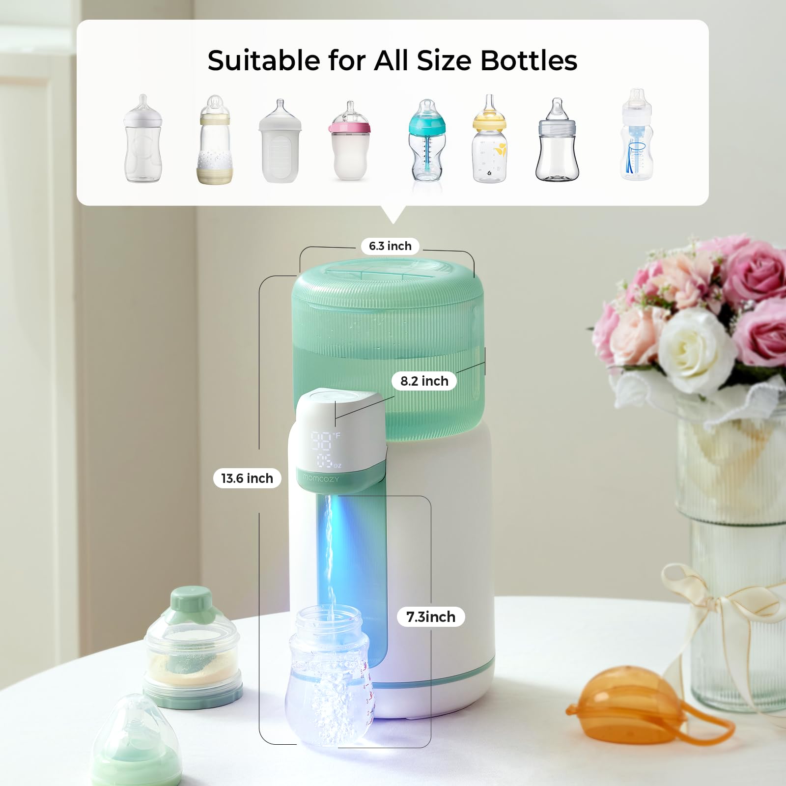 momcozy-baby-bottle-warmer-formula-water-dispenser-2-5l-tank-4-temp-settings-nig image 8
