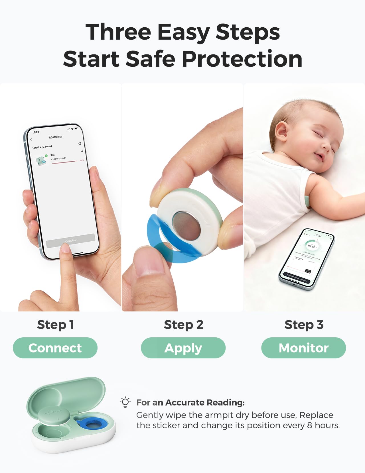 momcozy-wearable-smart-thermometer-for-baby-medical-grade-accuracy-app-monitorin image 5