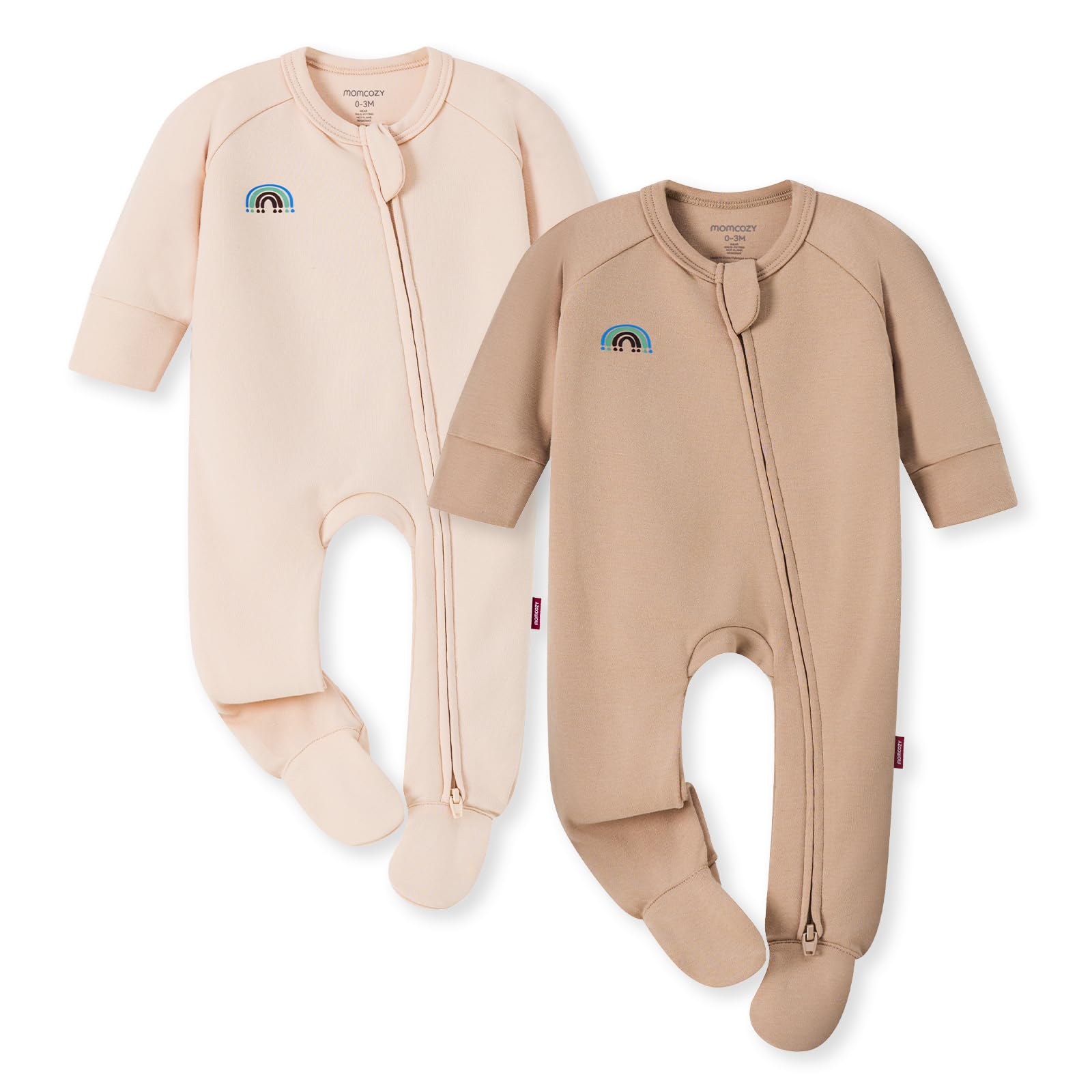 momcozy-baby-pajamas-with-temp-sensing-label-0-24m-footed-sleepers-soft-romper-f image 1