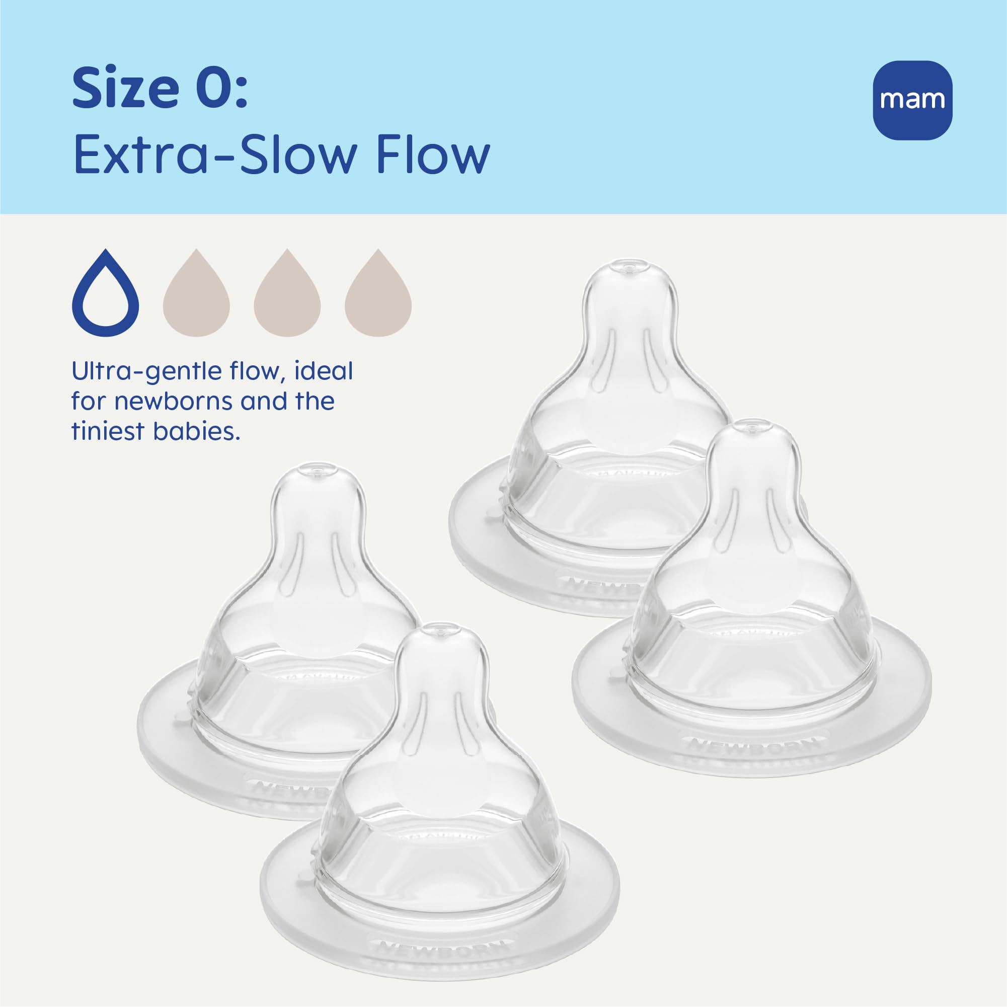 mam-anti-colic-extra-slow-flow-nipples-fits-all-mam-bottles-4-pack image 2
