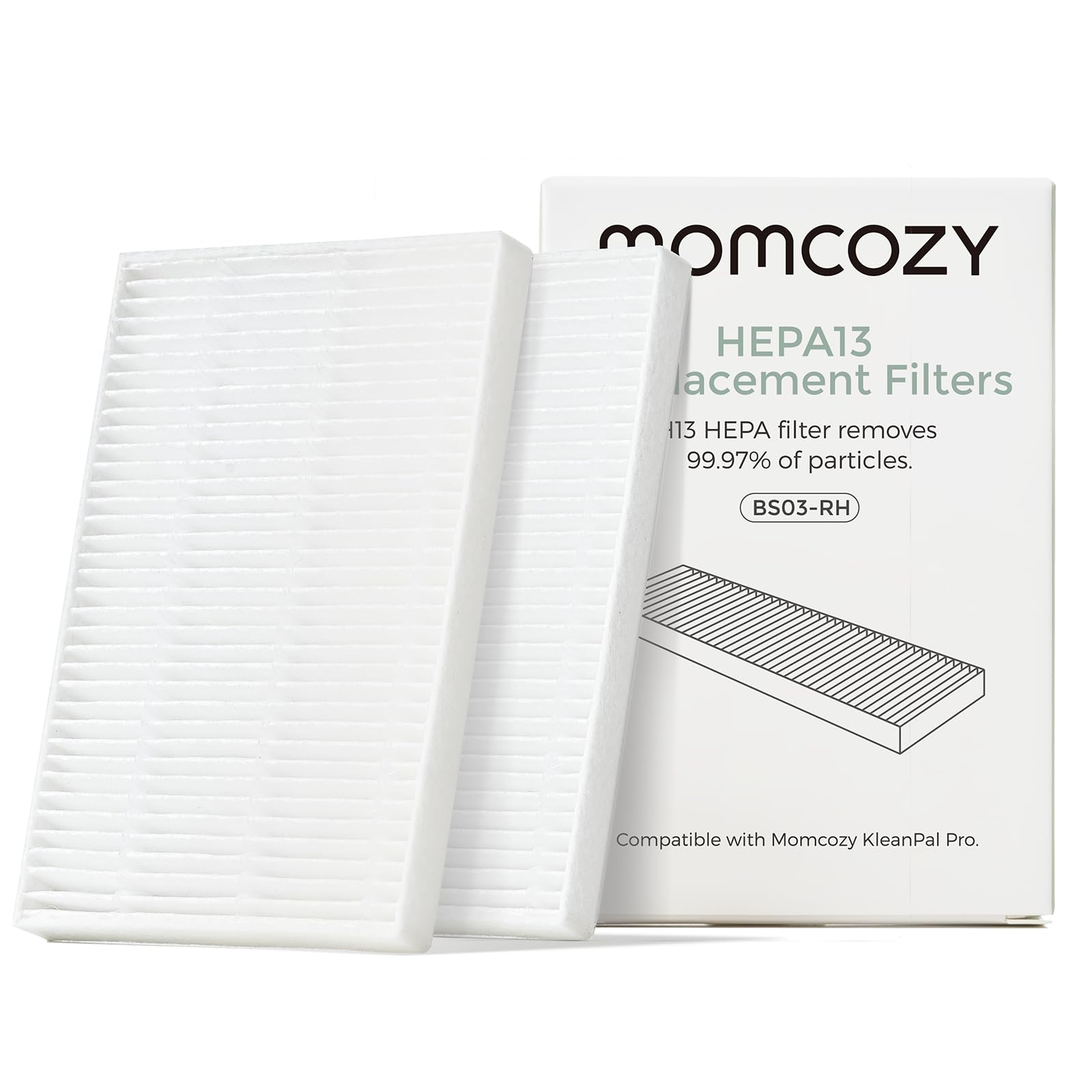 momcozy-kleanpal-pro-air-filter-replacement-99-97-hepa-filtration-2-pack-for-bab image 1