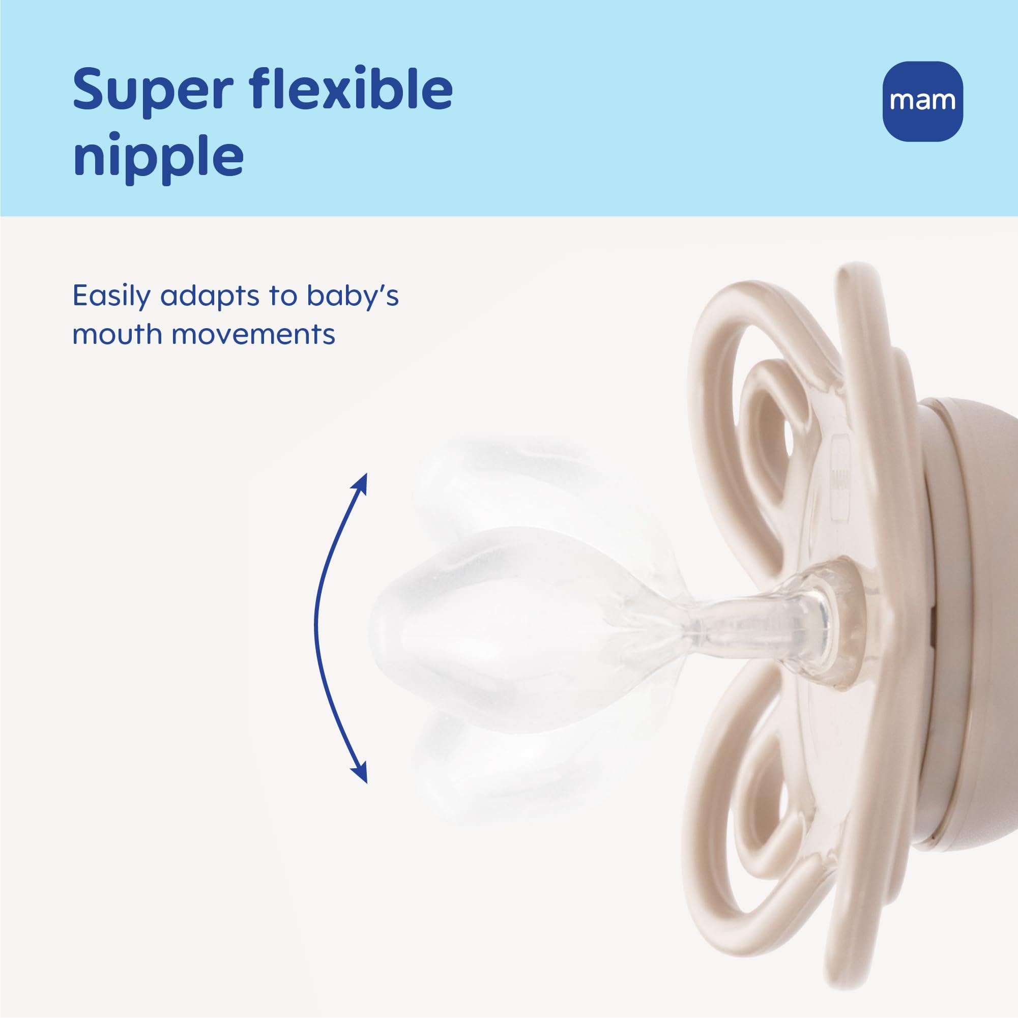 mam-perfect-baby-pacifier-0-6-months-extra-thin-nipple-2-pack-with-sterilizer-ca image 3