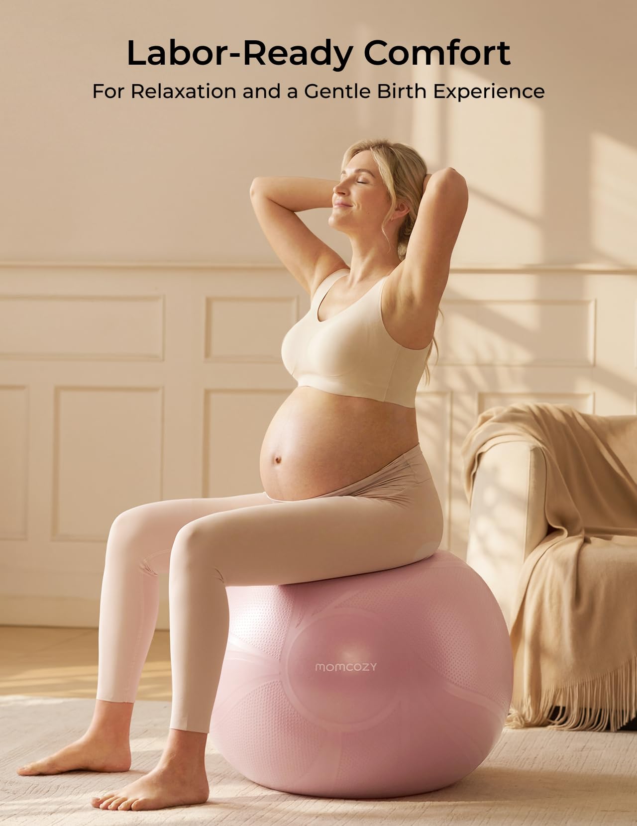 momcozy-birthease-pregnancy-ball-set-birthing-ball-with-app-courses-bpa-free-ant image 5