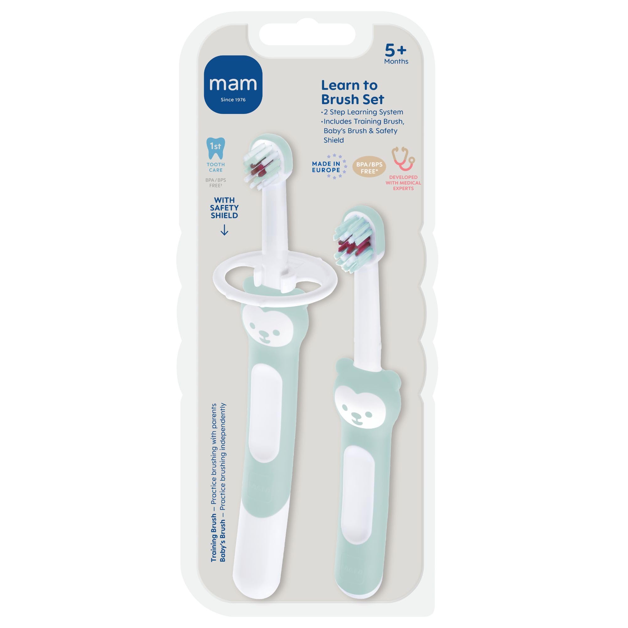 mam-baby-training-toothbrush-baby-s-brush-5-months-2-pack-with-safety-shield-ind image 6