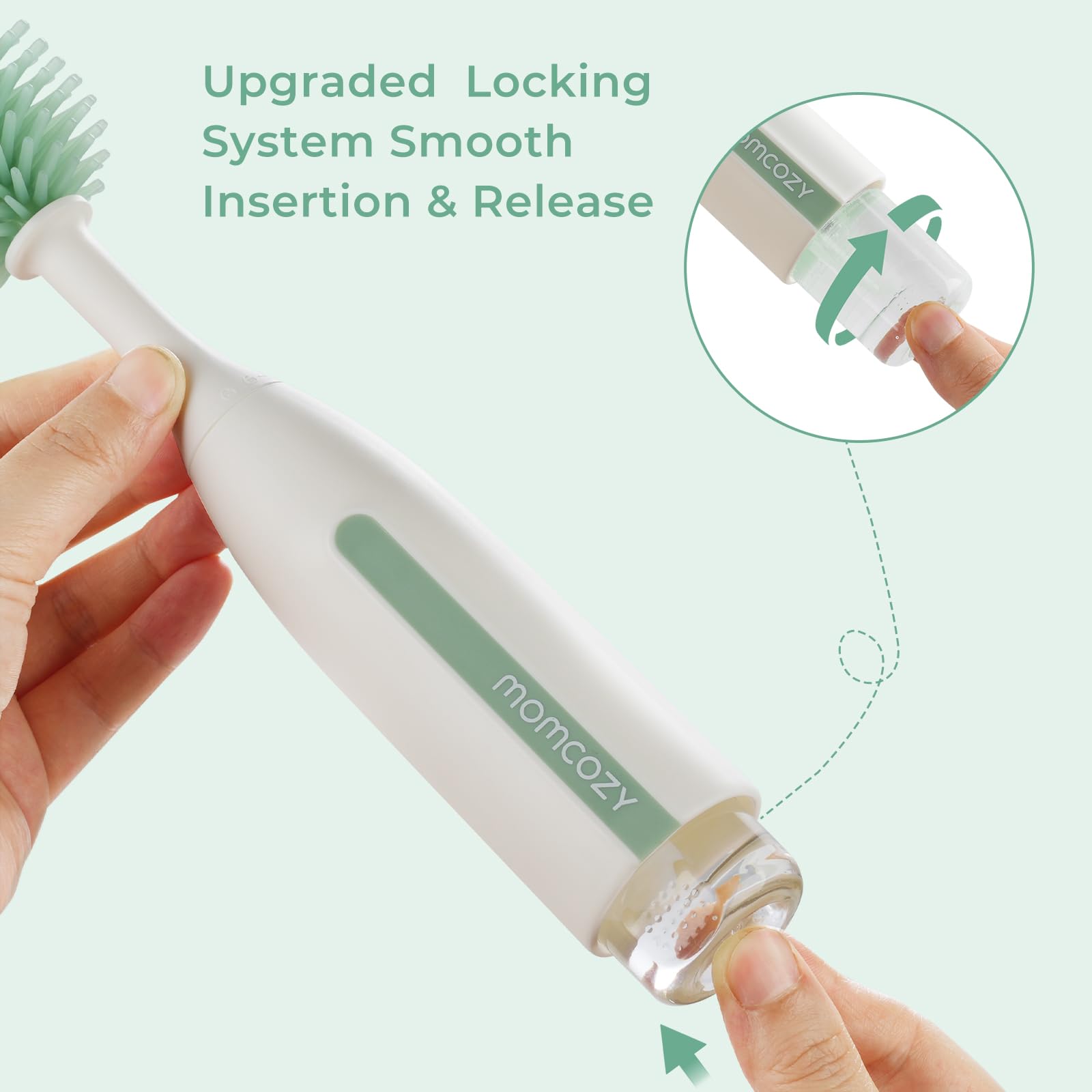 momcozy-bottle-brush-kit-pro-push-press-foaming-silicone-bristles-6-piece-set-gr image 5