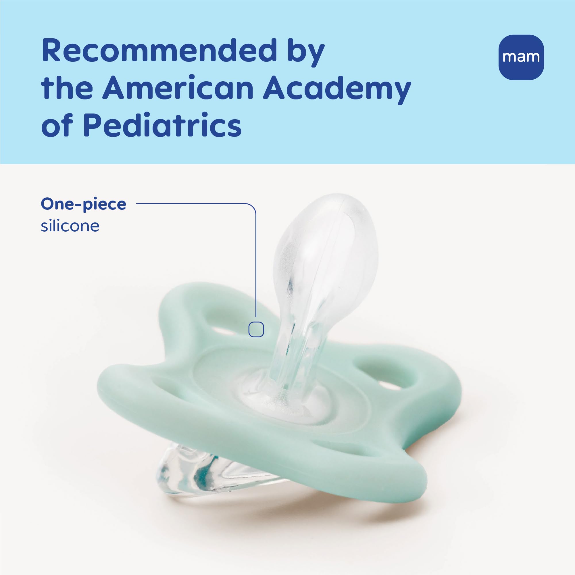 mam-comfort-baby-pacifiers-3-12-months-lightweight-one-piece-silicone-binky-bpa- image 2