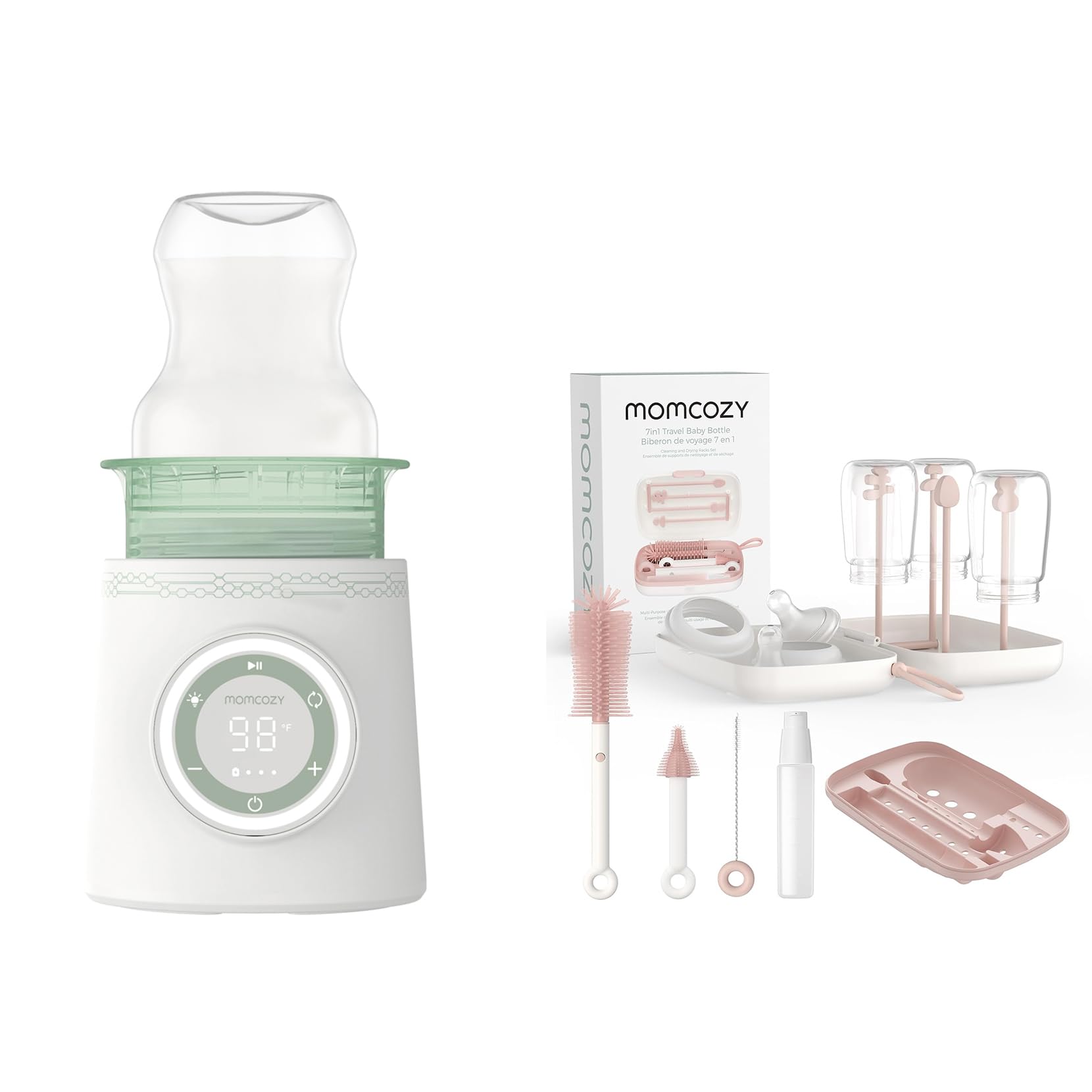 momcozy-travel-friendly-portable-bottle-warmer-momcozy-bottle-brush-set-cordless image 1