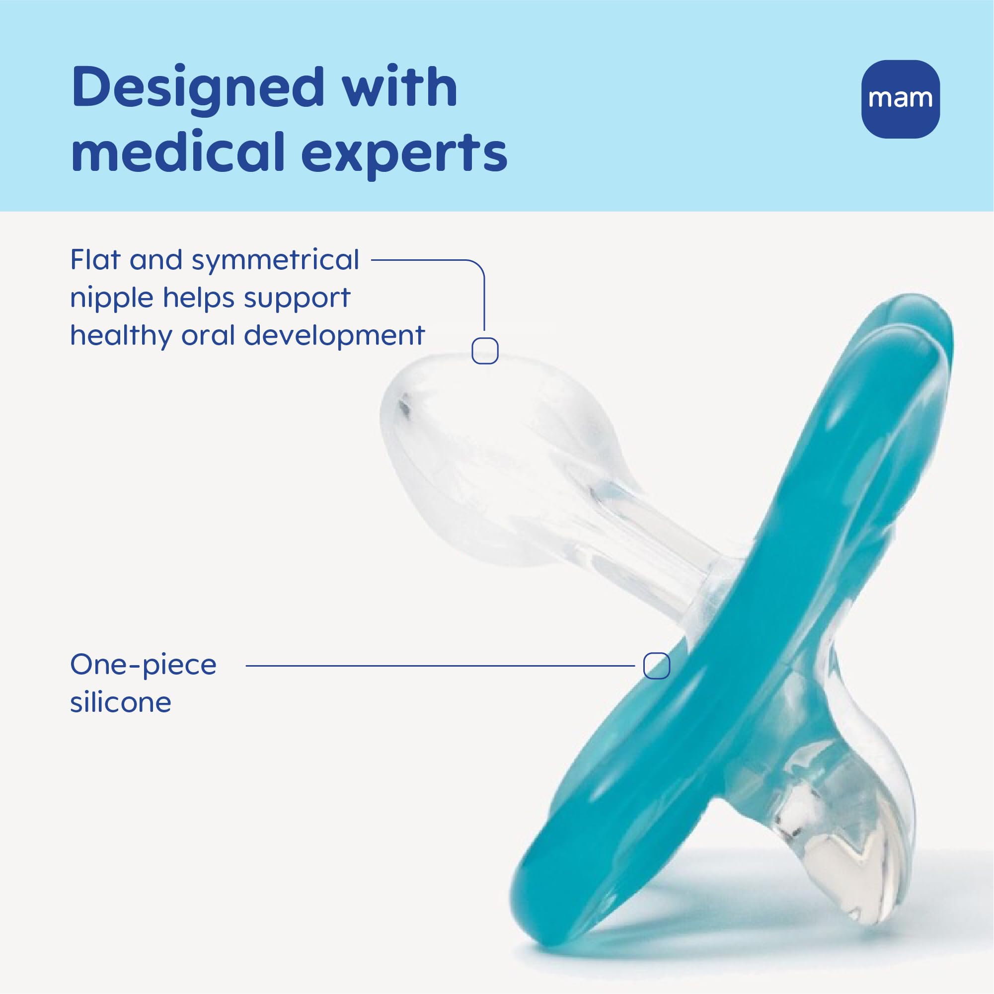 mam-comfort-baby-pacifier-0-3-months-lightweight-one-piece-bpa-free-silicone-2-p image 3