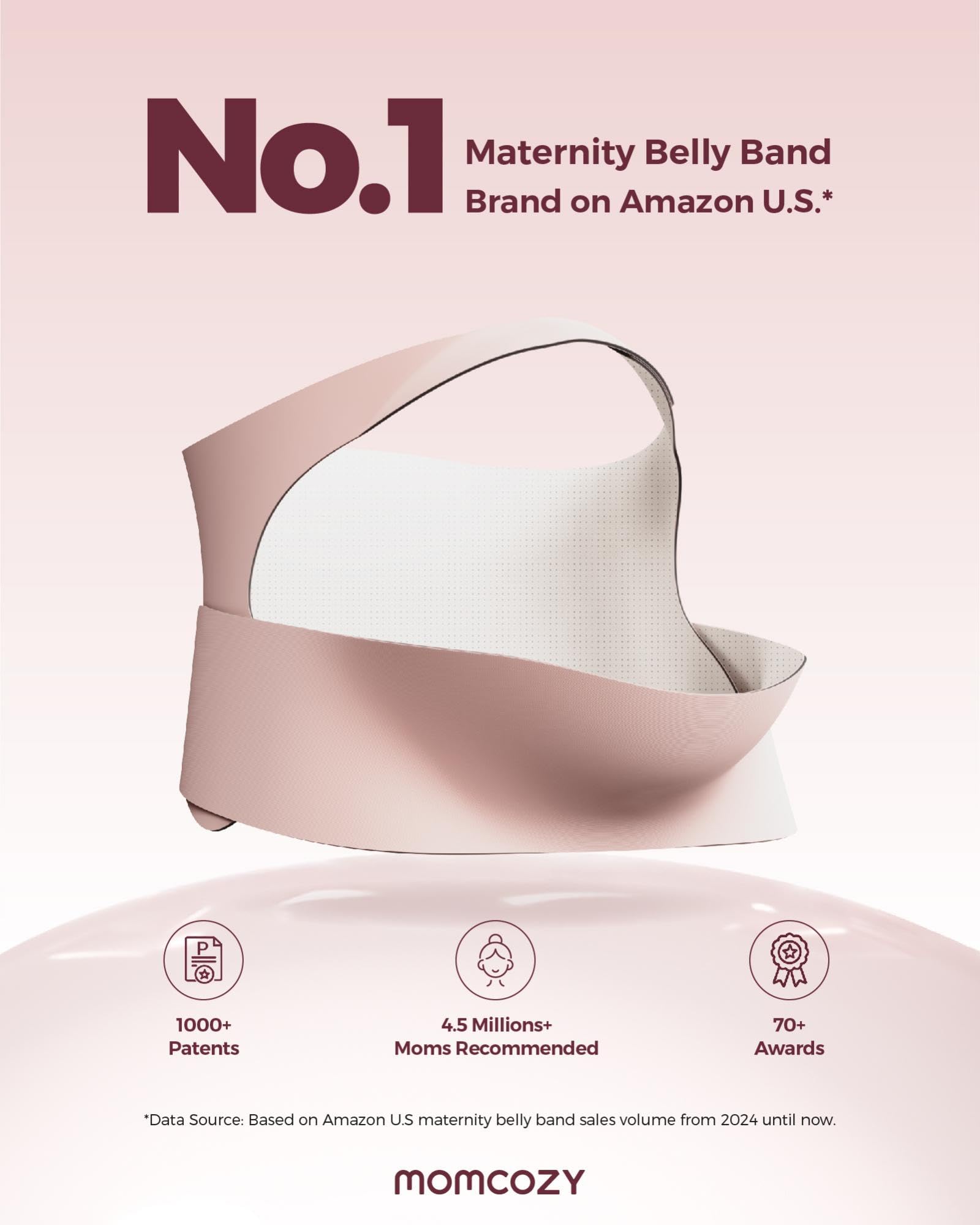 momcozy-pregnancy-belly-band-cozysupport-ergonest-maternity-belt-for-back-abdome image 5