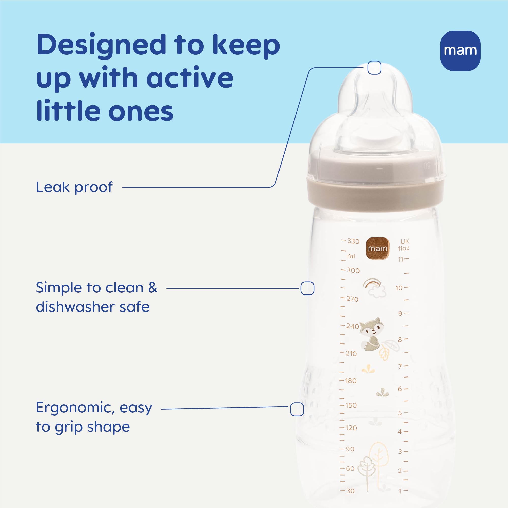 mam-easy-active-natural-flow-anti-colic-baby-bottle-4-months-2-pack-11oz-bpa-fre image 2