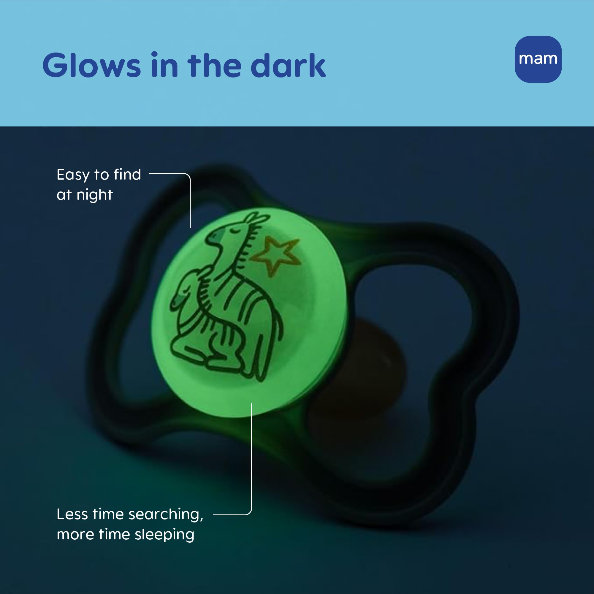 mam-air-pacifiers-for-babies-6-16-months-glow-in-the-dark-extra-airflow-sensitiv image 5