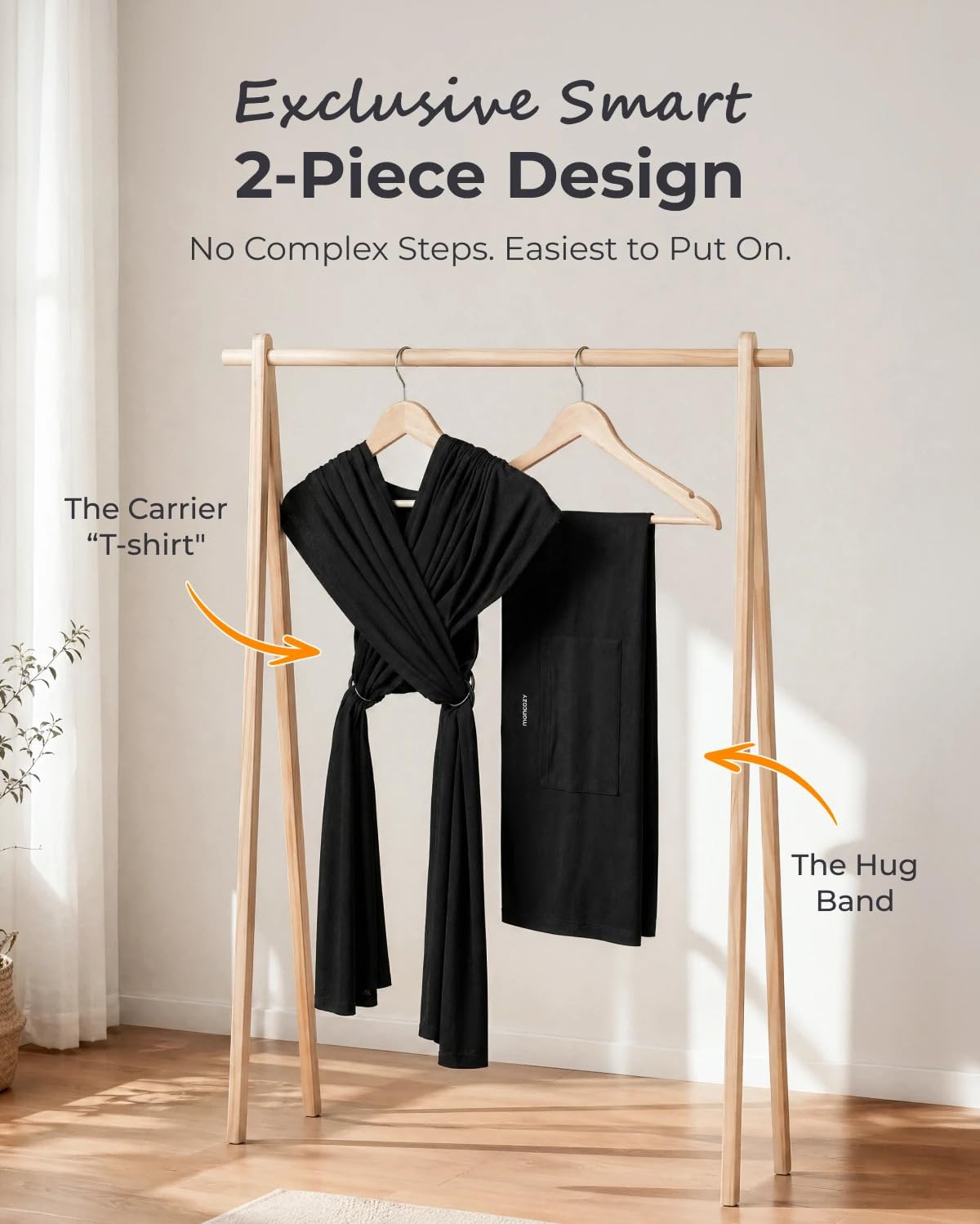 momcozy-baby-wrap-carrier-adjustable-ergonomic-breathable-hands-free-baby-sling- image 2