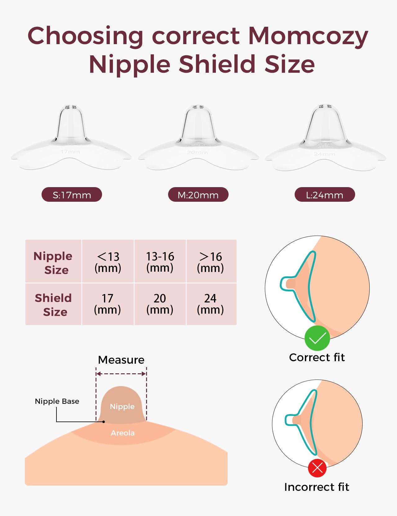 momcozy-nipple-shields-for-breastfeeding-24mm-food-grade-silicone-flower-shaped- image 4