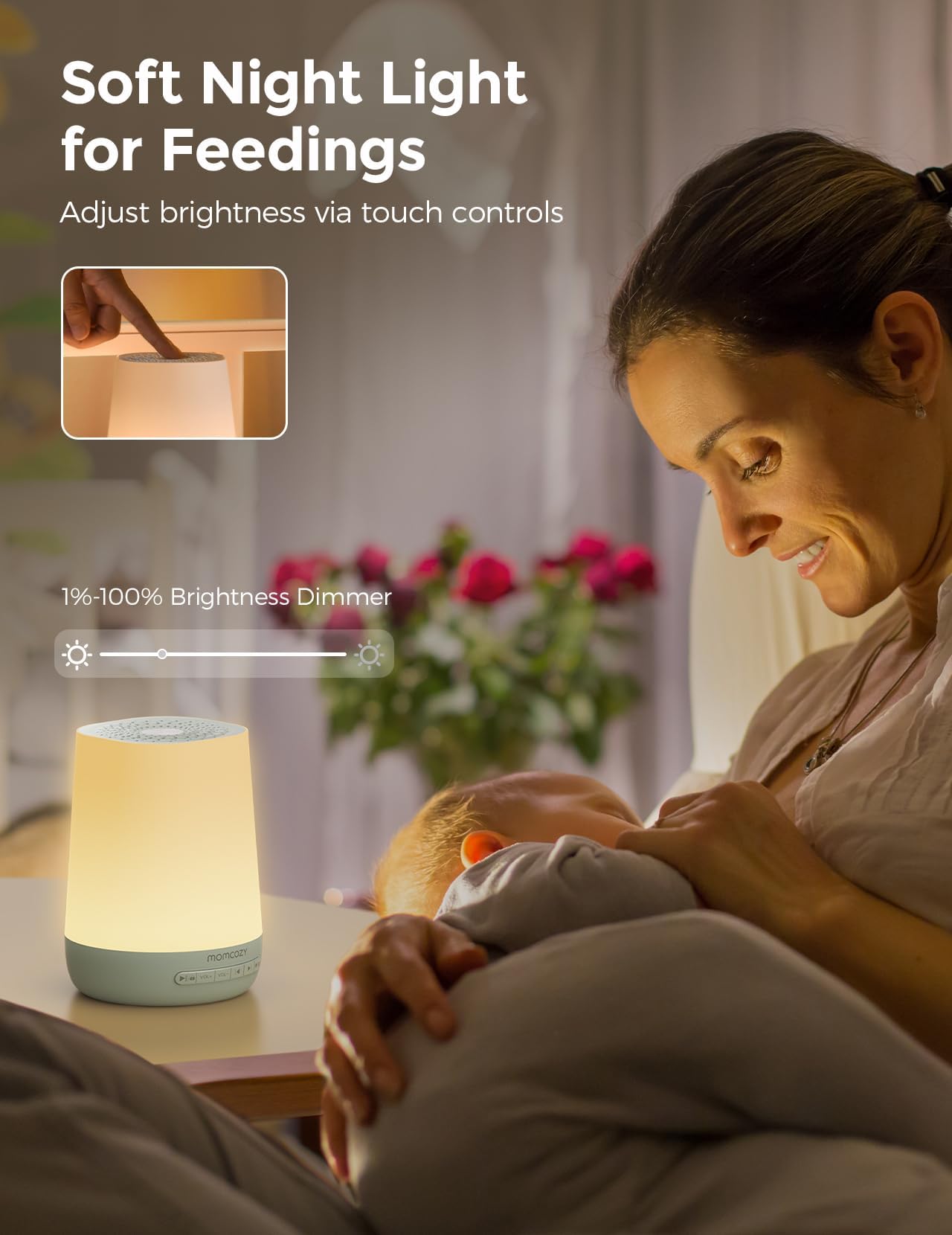 momcozy-baby-sound-machine-with-1080p-5-5-hd-video-baby-monitor-camera image 4