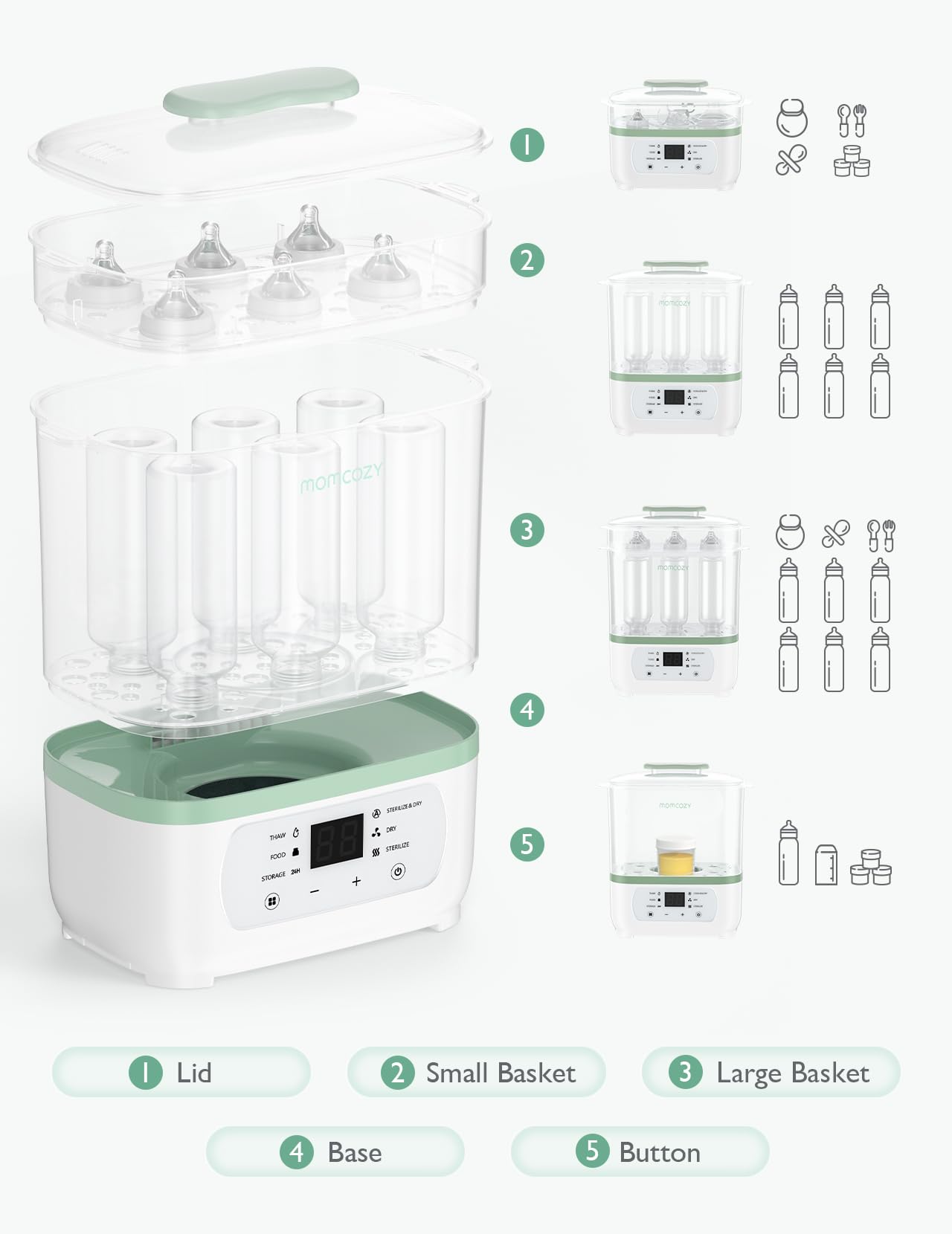 momcozy-8-in-1-electric-steam-sterilizer-and-dryer-for-baby-bottles image 6