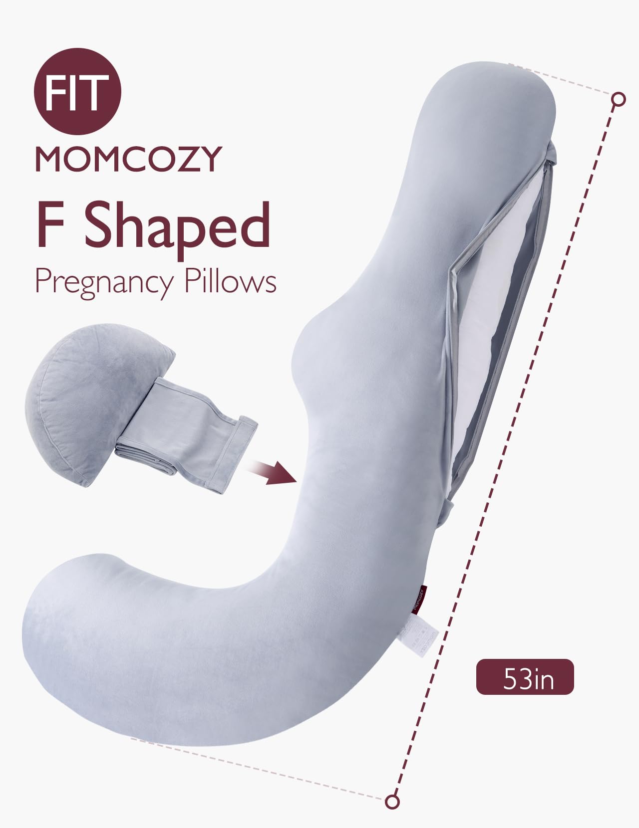 momcozy-f-shaped-pregnancy-pillow-with-replacement-cover image 3