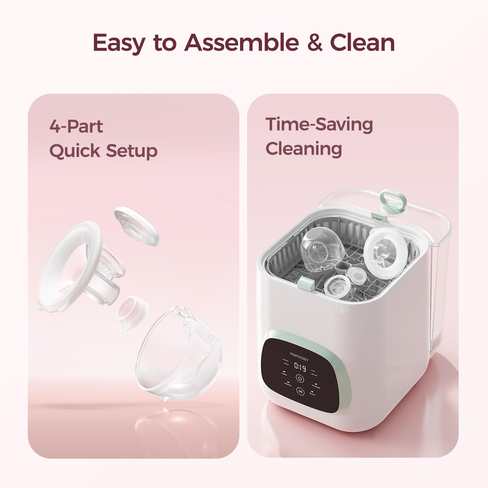 momcozy-s12-pro-quick-wearable-breast-pump-2-pack-24mm-flanges-cozy-pink image 5