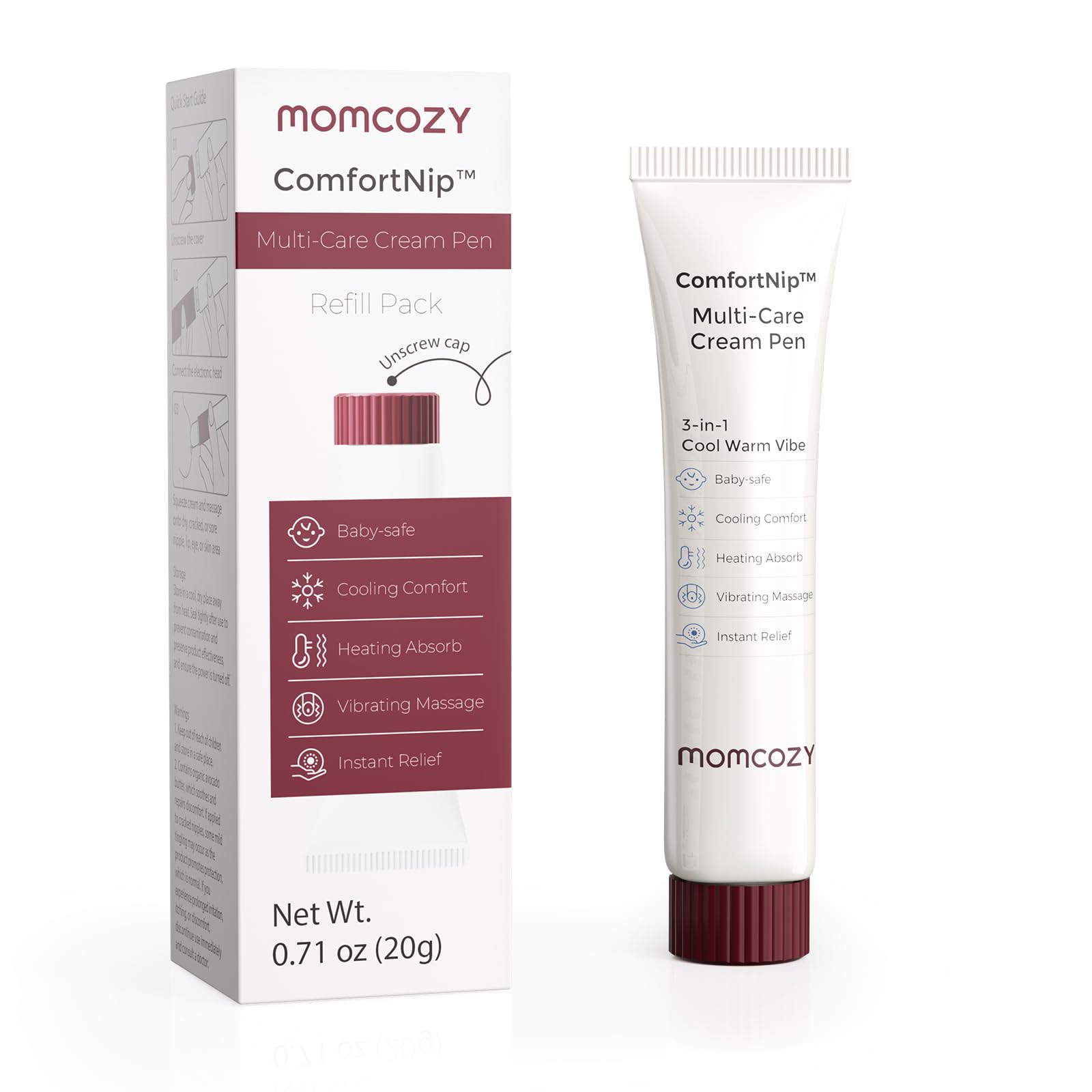 momcozy-comfortnip-3-in-1-heat-cool-vibe-nipple-cream-pen-touch-free-rechargeabl image 8