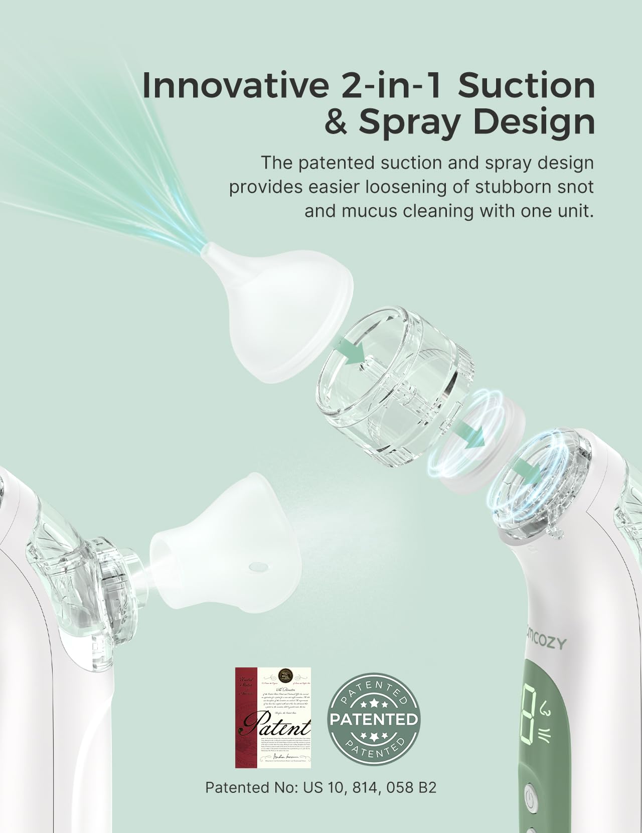 momcozy-breezyclear-2-in-1-electric-nasal-aspirator-for-baby-with-spray-65kpa-su image 6