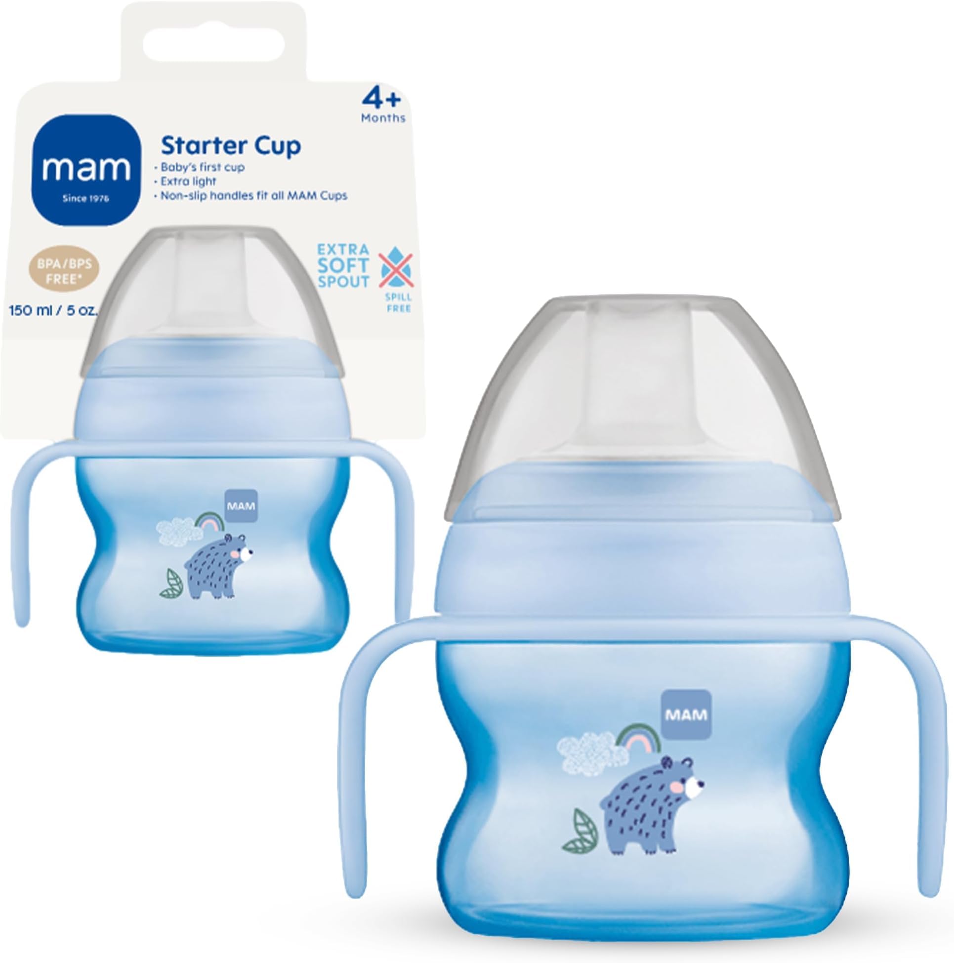 mam-5oz-starter-sippy-cup-extra-soft-spill-free-spout-4-months-single-blue image 8