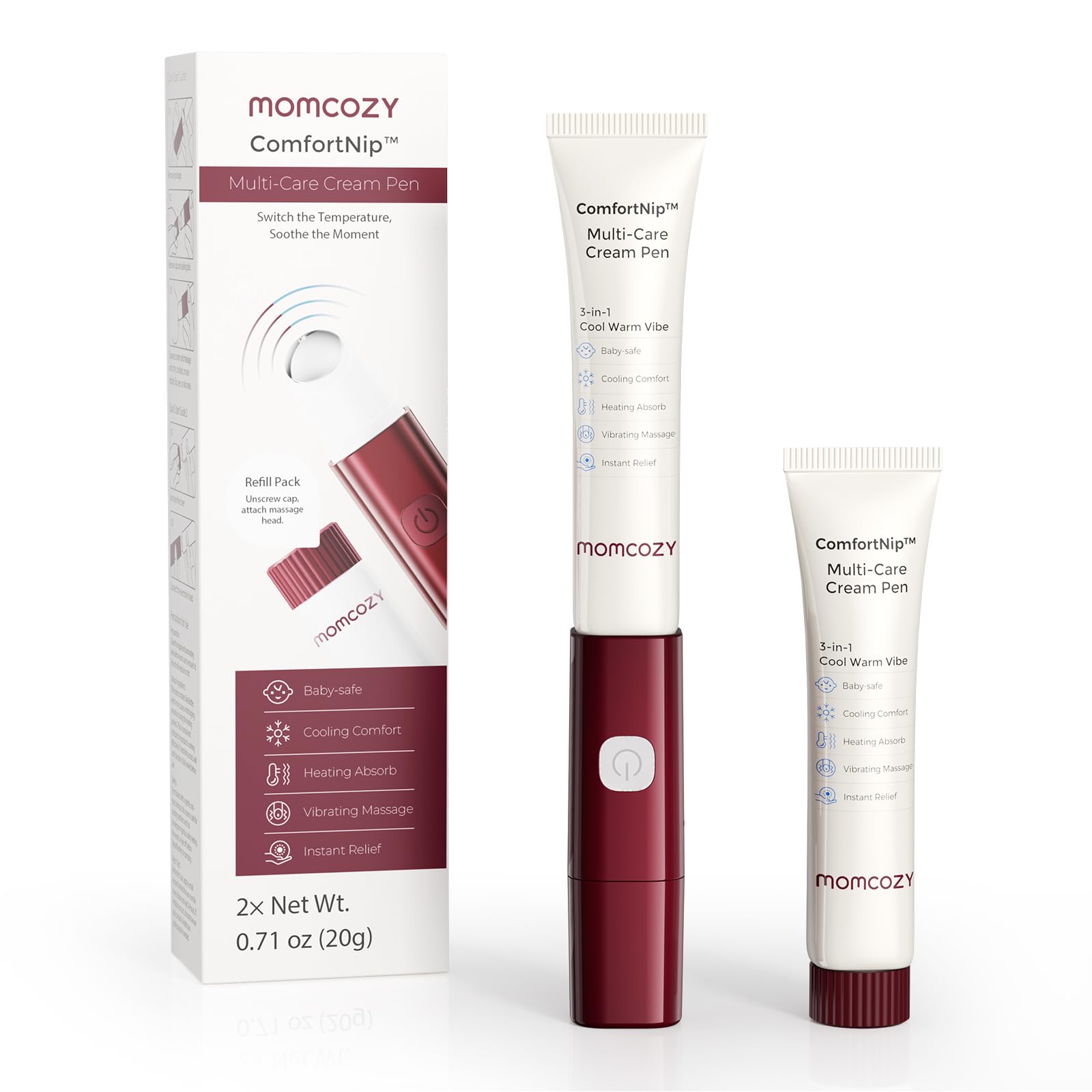 momcozy-comfortnip-3-in-1-heat-cool-vibe-nipple-cream-pen-touch-free-rechargeabl image 7
