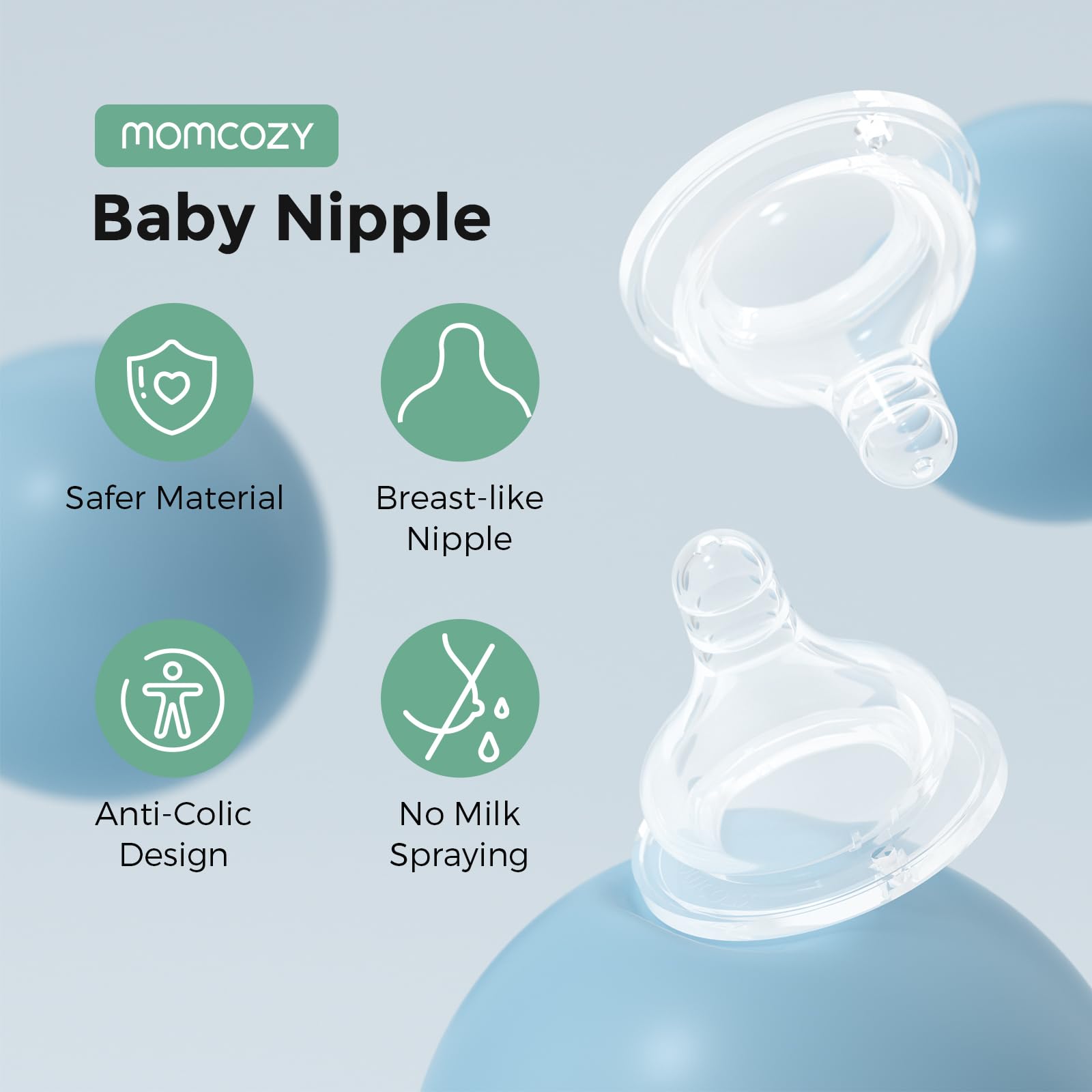 momcozy-soft-baby-nipple-premium-natural-flow-silicone-for-wide-neck-bottles-bpa image 2