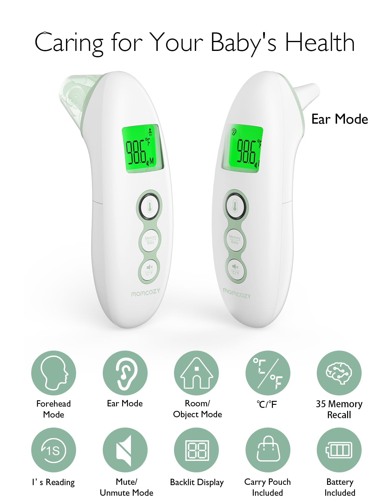 momcozy-non-contact-infrared-thermometer-for-forehead-and-ear-digital-with-child image 5