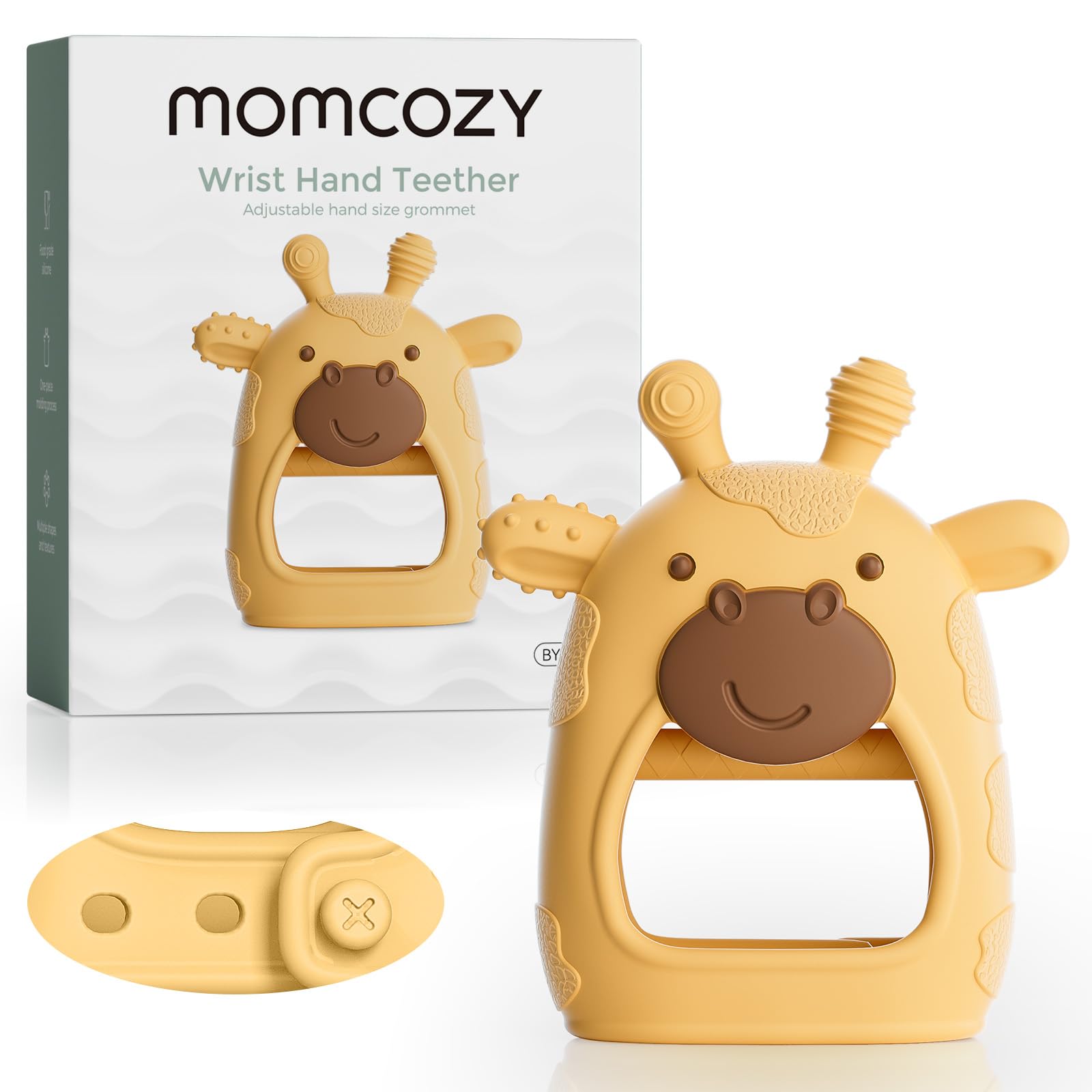 momcozy-baby-teether-toys-with-adjustable-wristband image 2