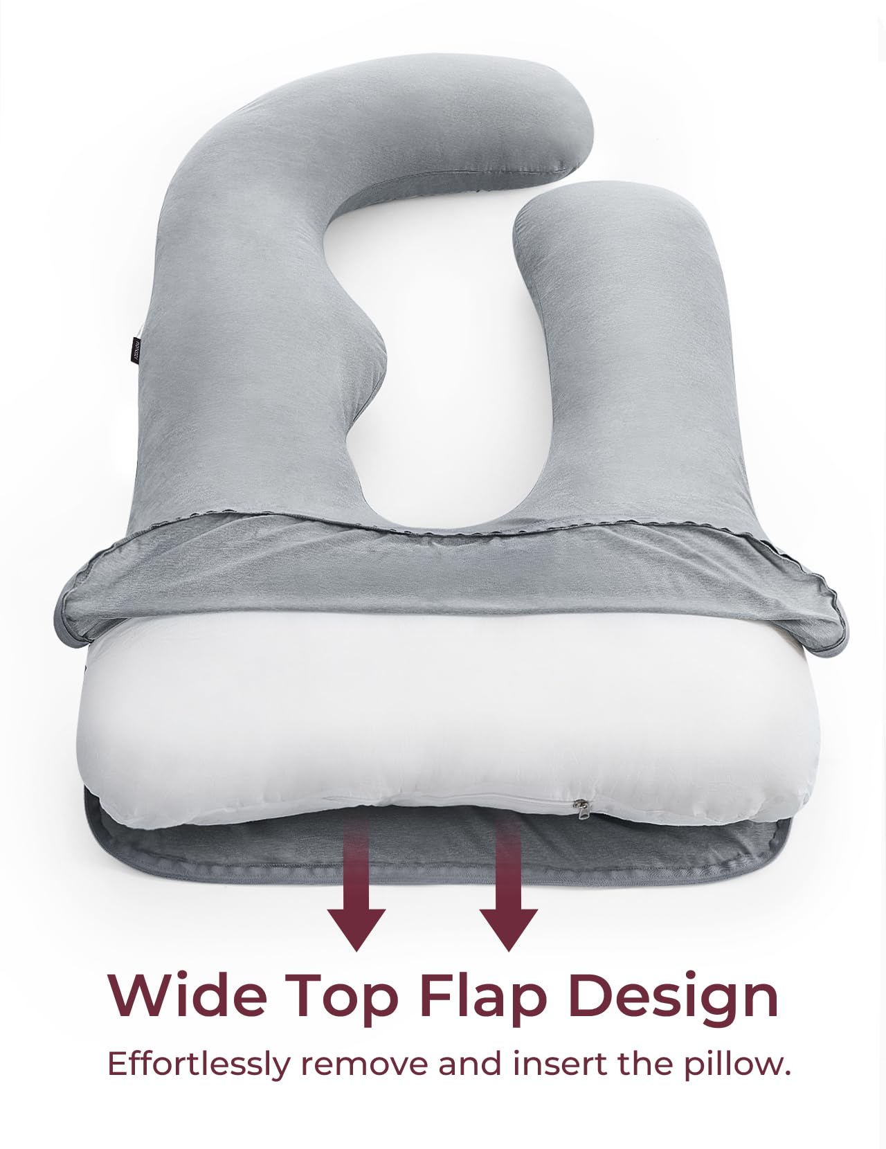momcozy-cooling-cover-for-pregnancy-pillows-u-shaped-full-body-maternity-support image 7