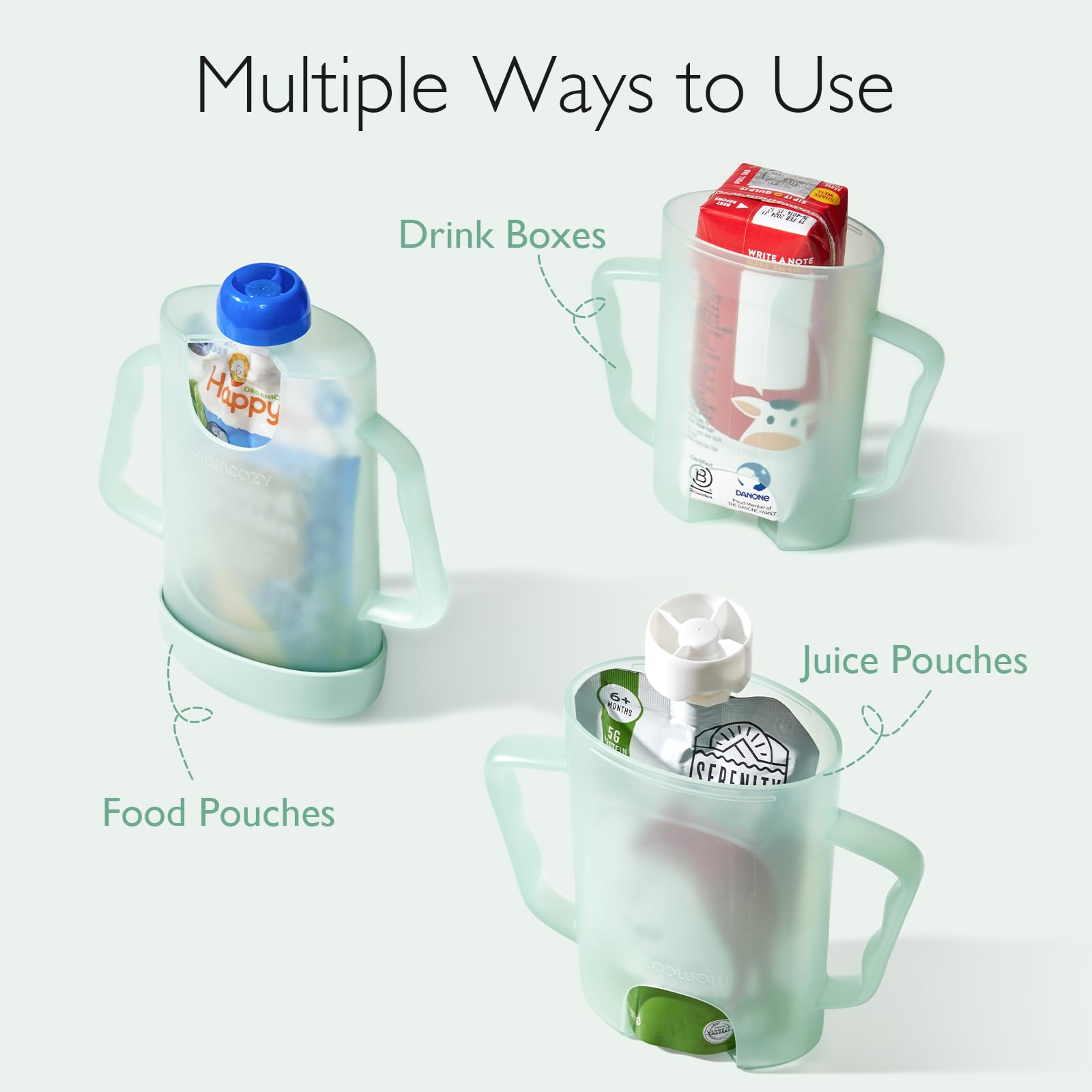 momcozy-squeeze-pouch-holder-for-food-pouches-momcozy-reusable-baby-food-pouches image 2
