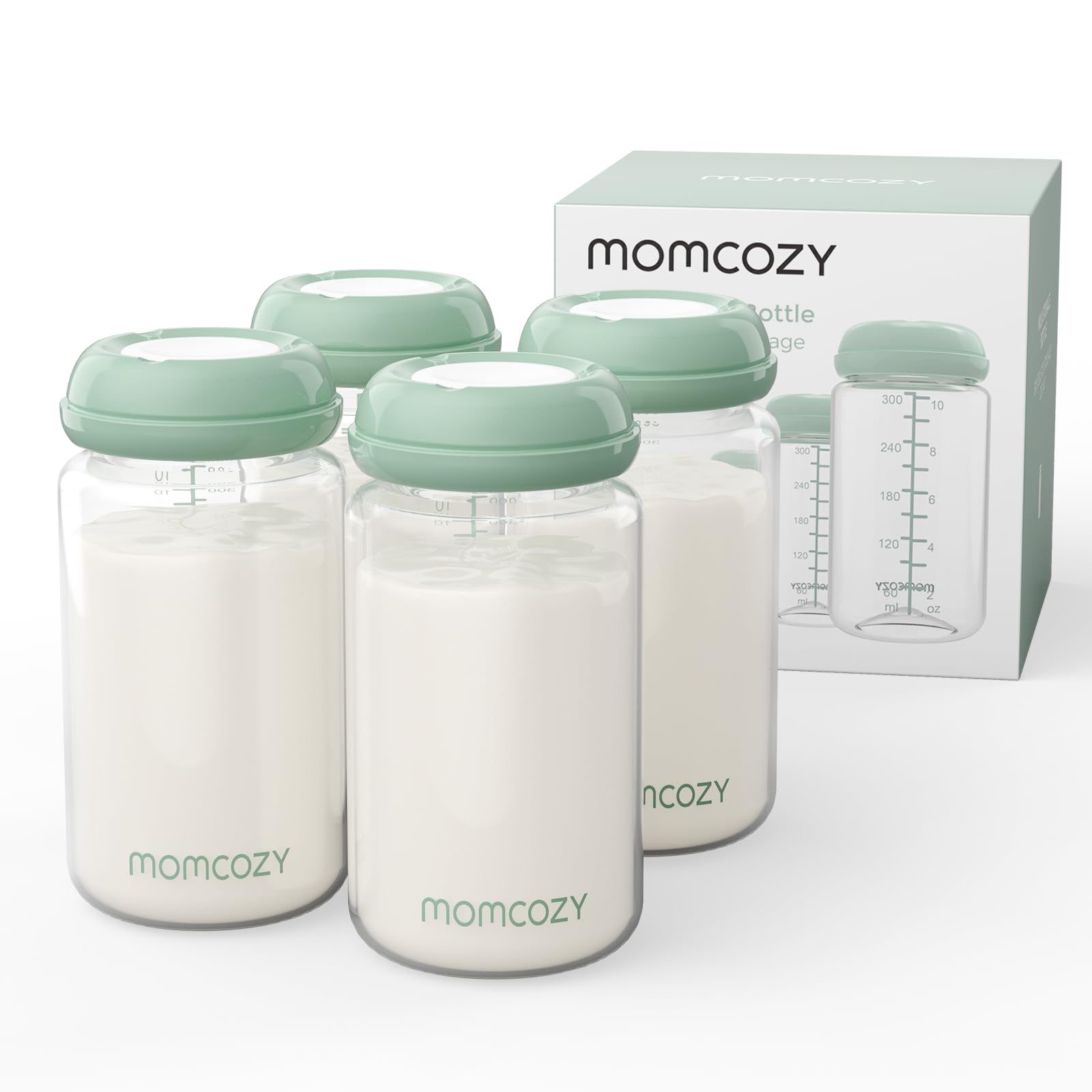 momcozy-natural-baby-bottle-breast-milk-pitcher-set-11oz-bpa-free-bottle-with-le image 2
