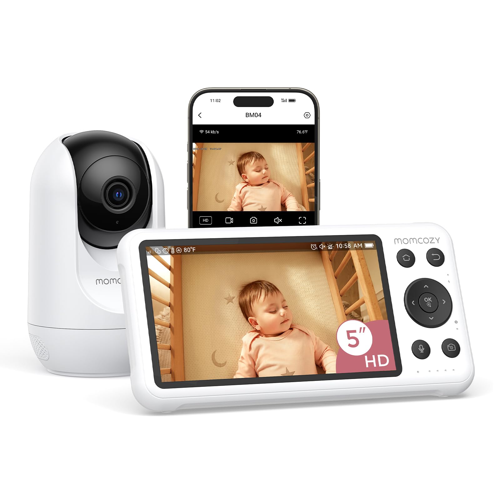 momcozy-bm04-smart-wifi-baby-monitor-5-1080p-screen-motion-cry-detection-safe-fe image 1
