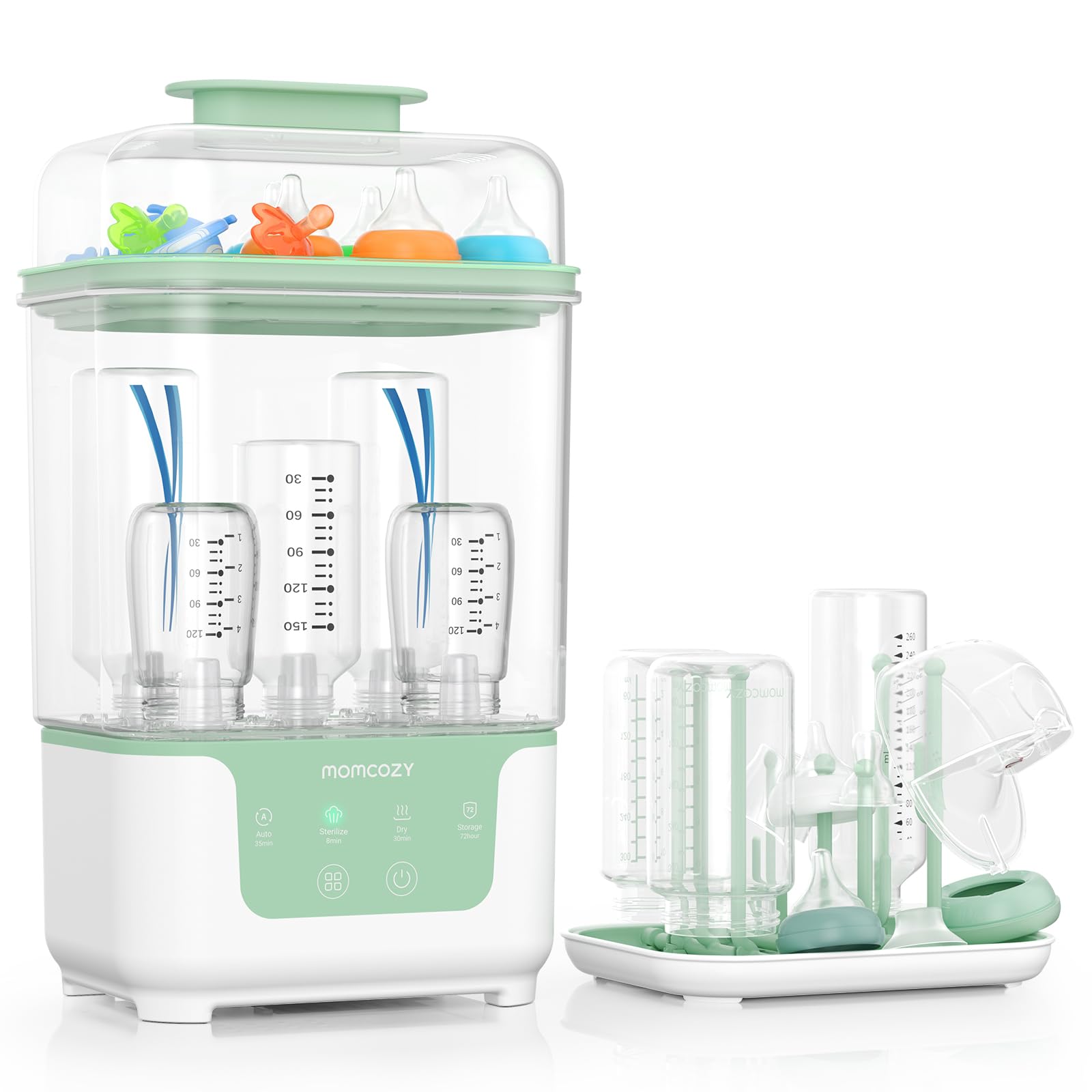 momcozy-modular-nesting-bottle-sterilizer-and-dryer-4-in-1-compact-countertop-un image 1