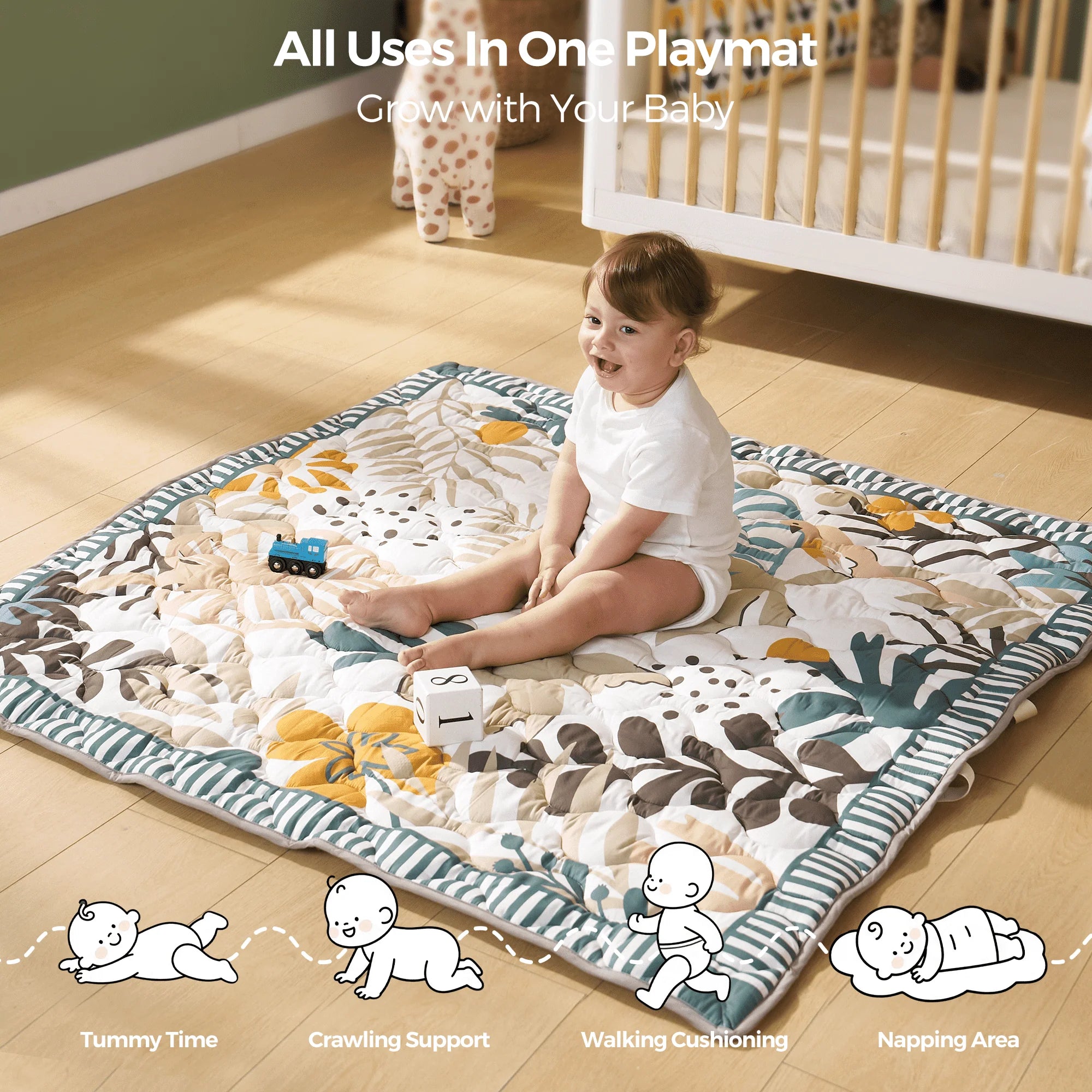 momcozy-baby-portable-playmat-green-forest image 3