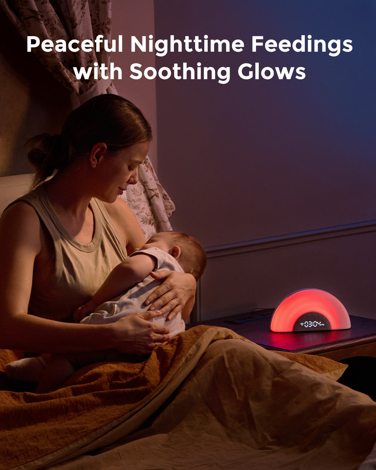 momcozy-dreamsync-tech-smart-baby-sound-machine-rainbow-light-app-control image 4
