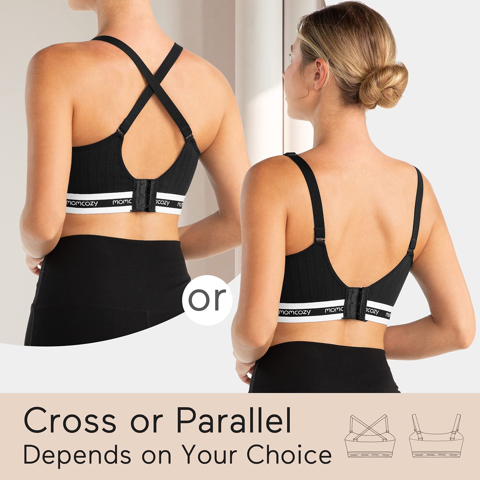 momcozy-seamless-pumping-bra-hands-free-comfortable-nursing-pumping-bra-large-bl image 6