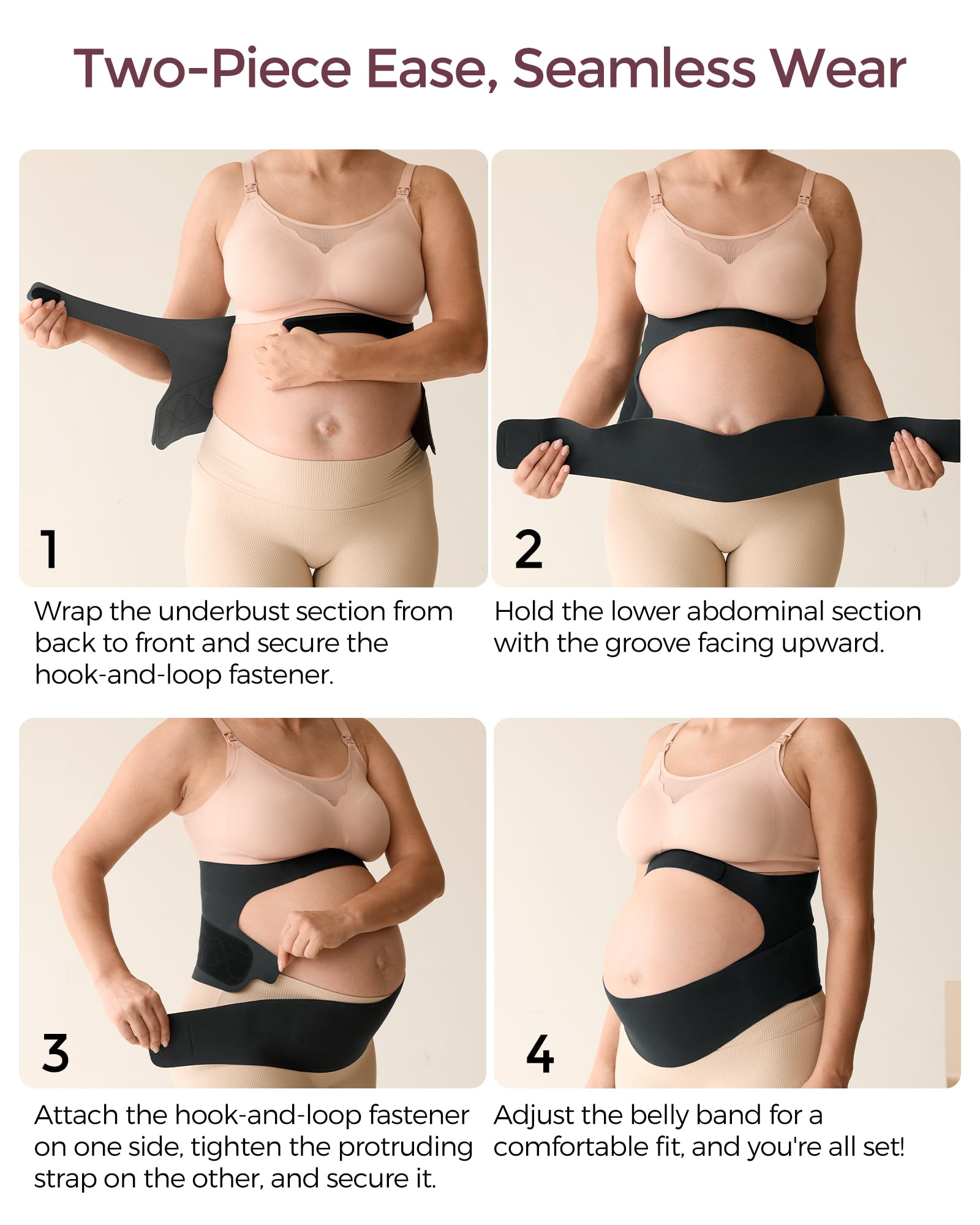 momcozy-pregnancy-belly-band-cozysupport-ergonest-maternity-belt-for-back-abdome image 7